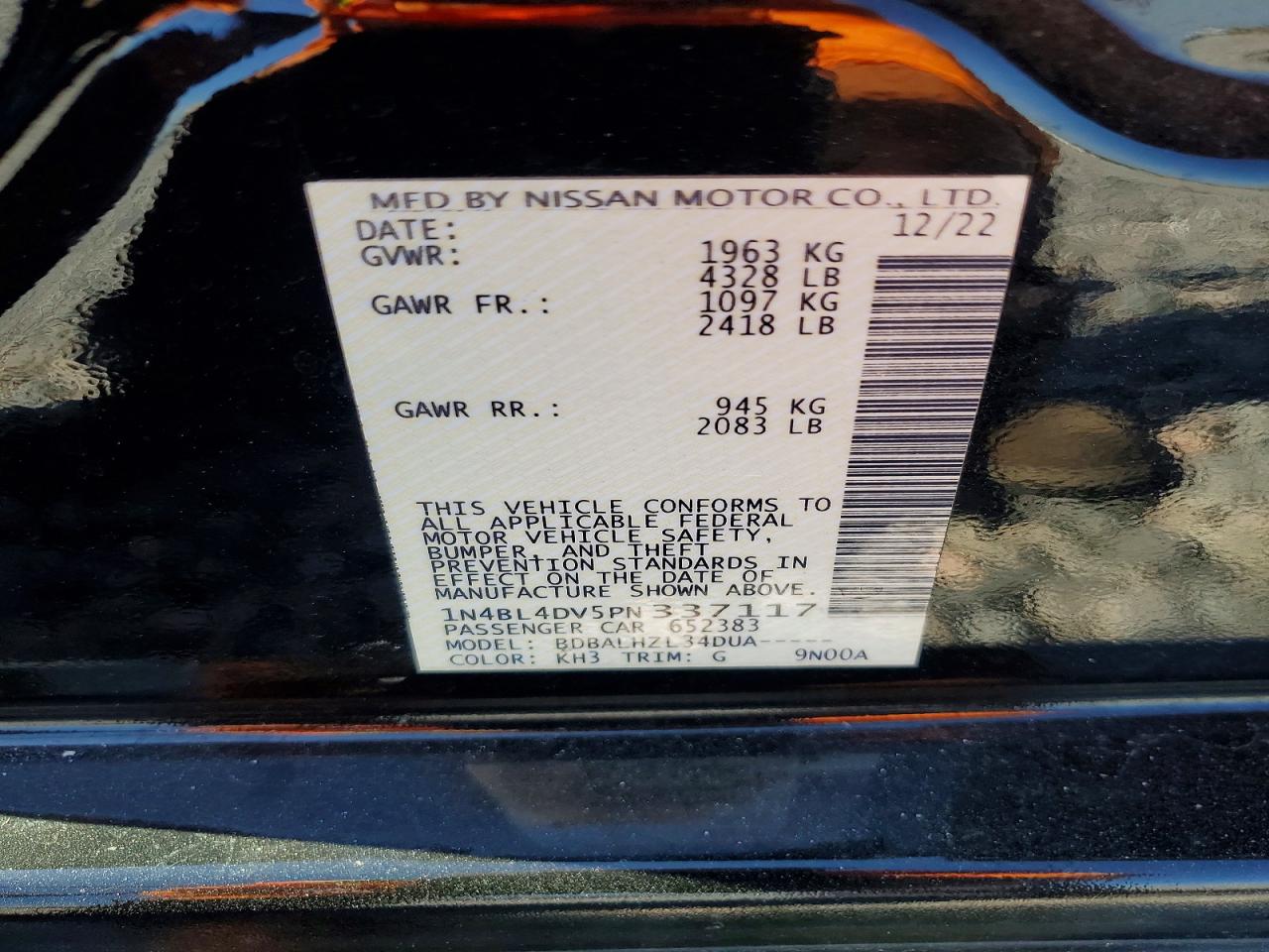 Nissan Altima 2.5 Sv