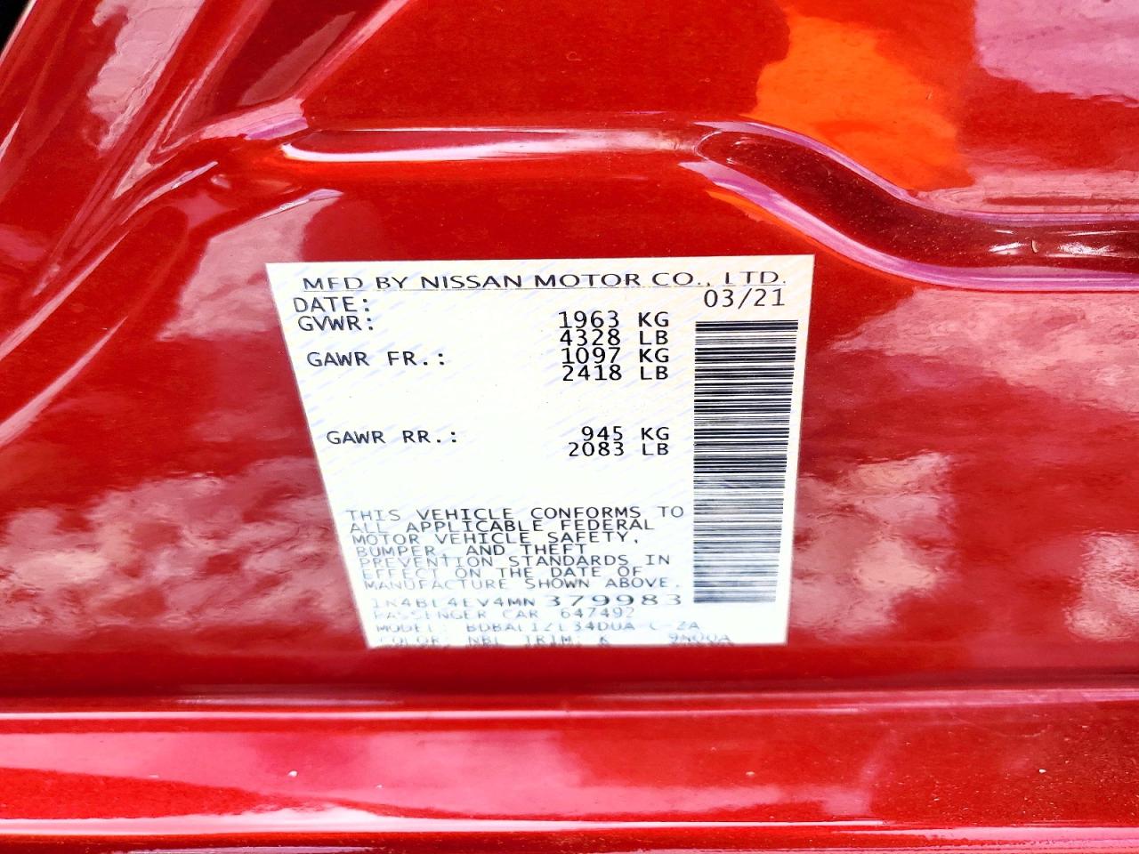 Nissan Altima 2.5 Sl