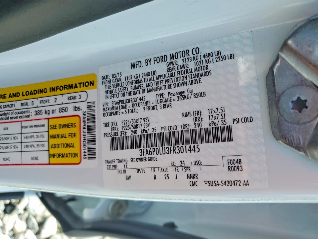 Ford Fusion Se Hybrid