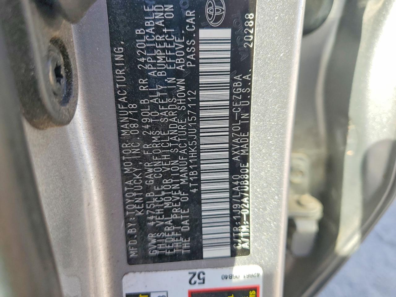Toyota Camry Xle