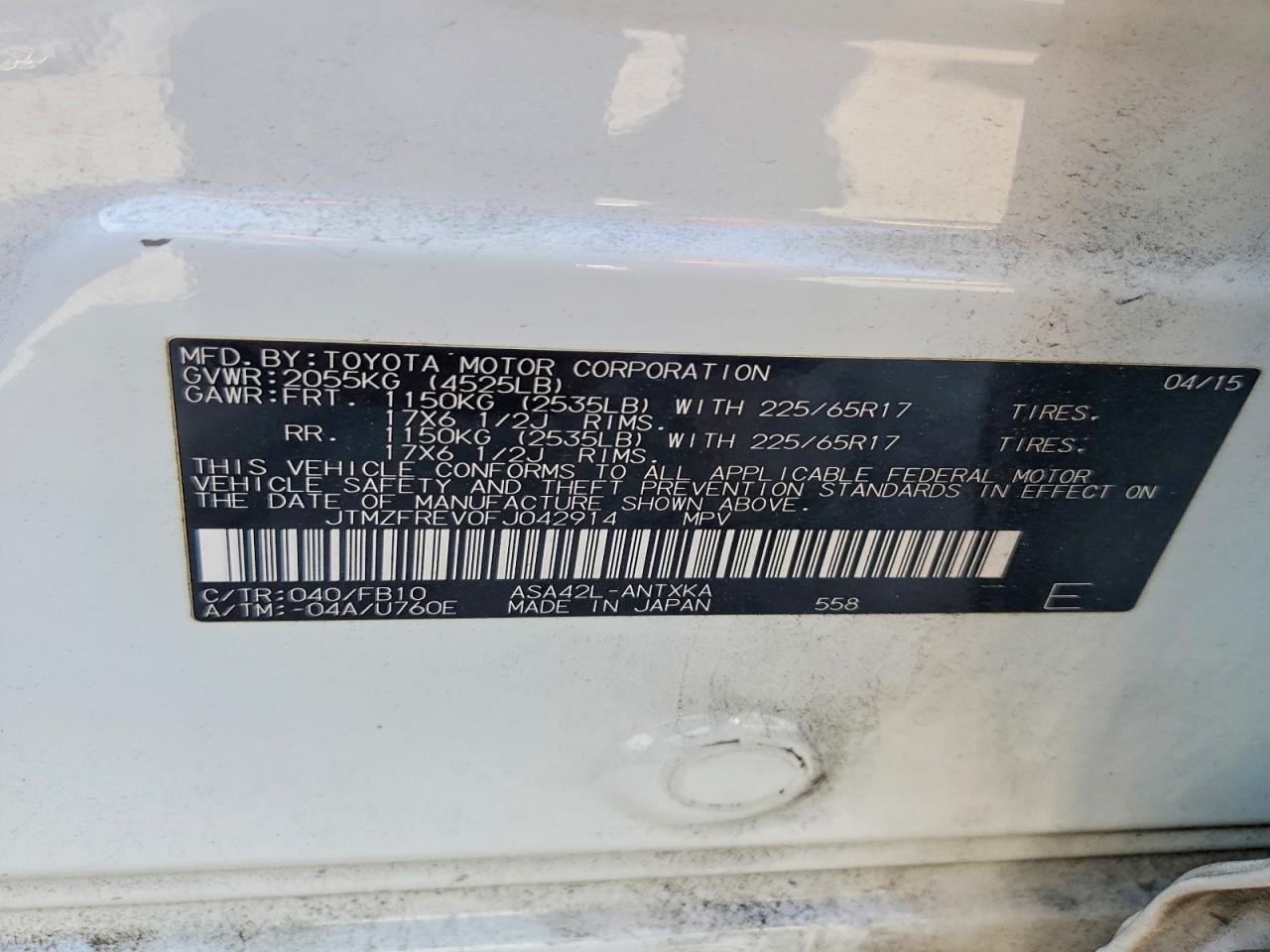 Toyota RAV4 Le