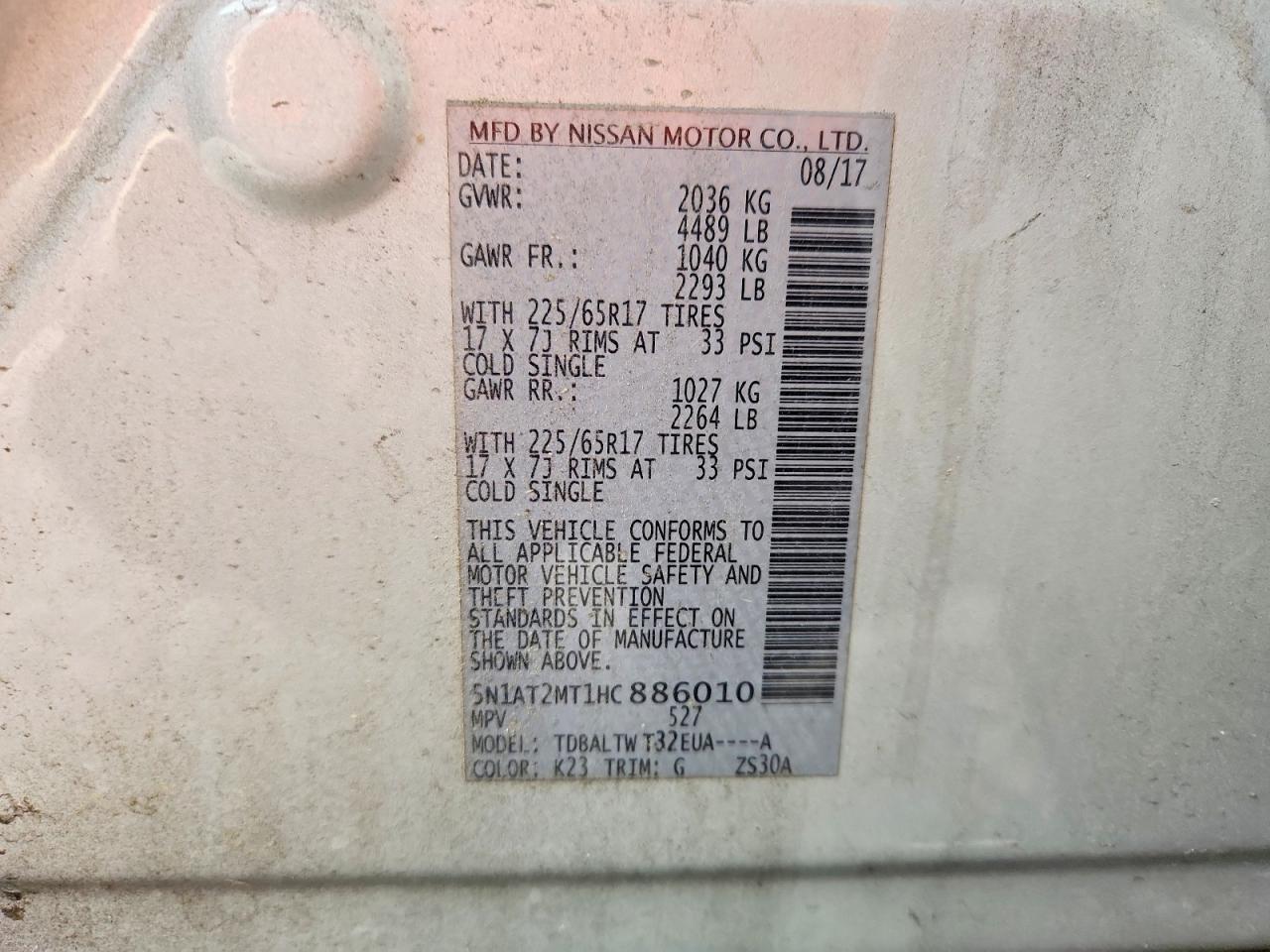 Nissan Rogue Sv