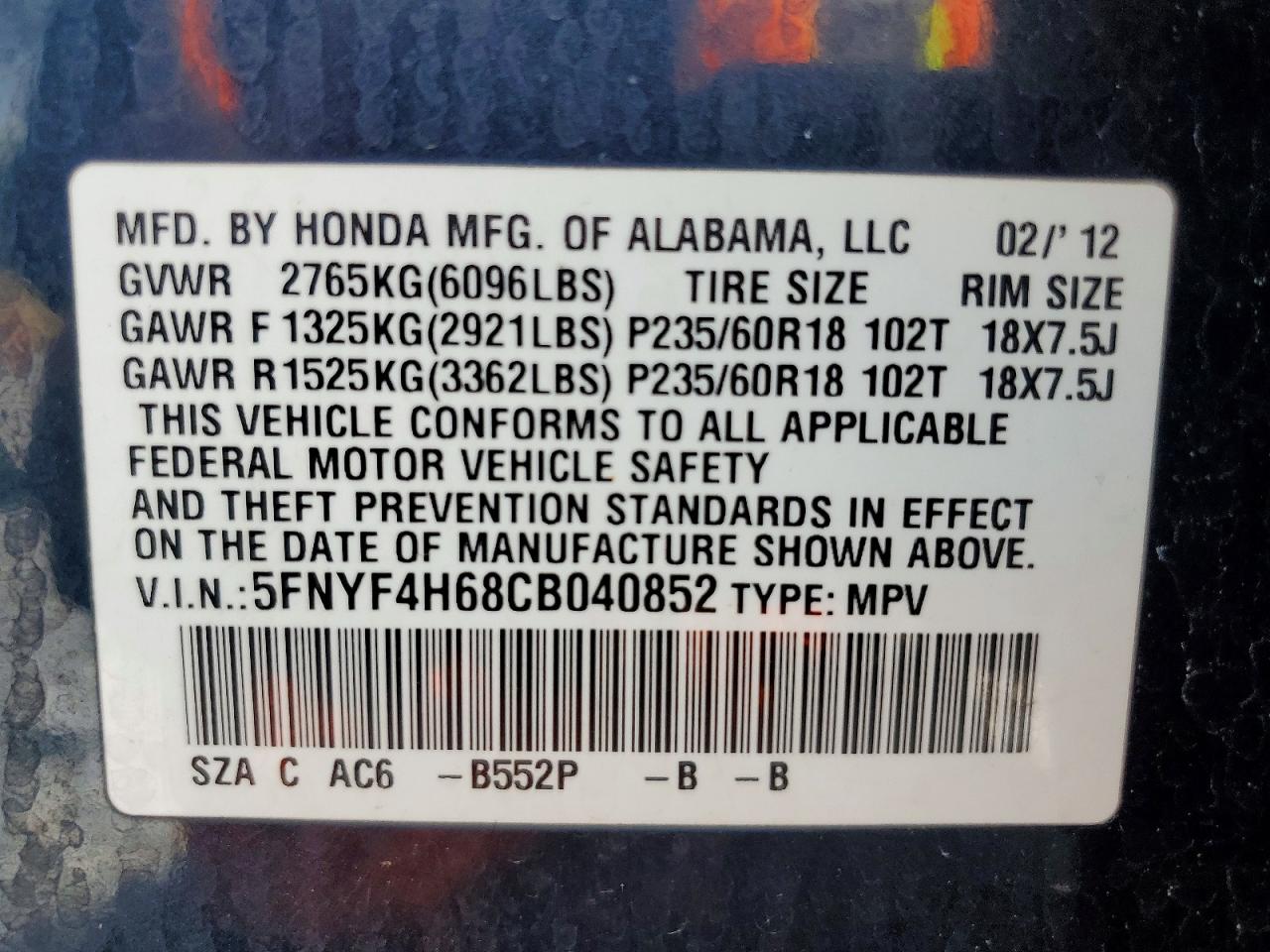 Honda Pilot Exl