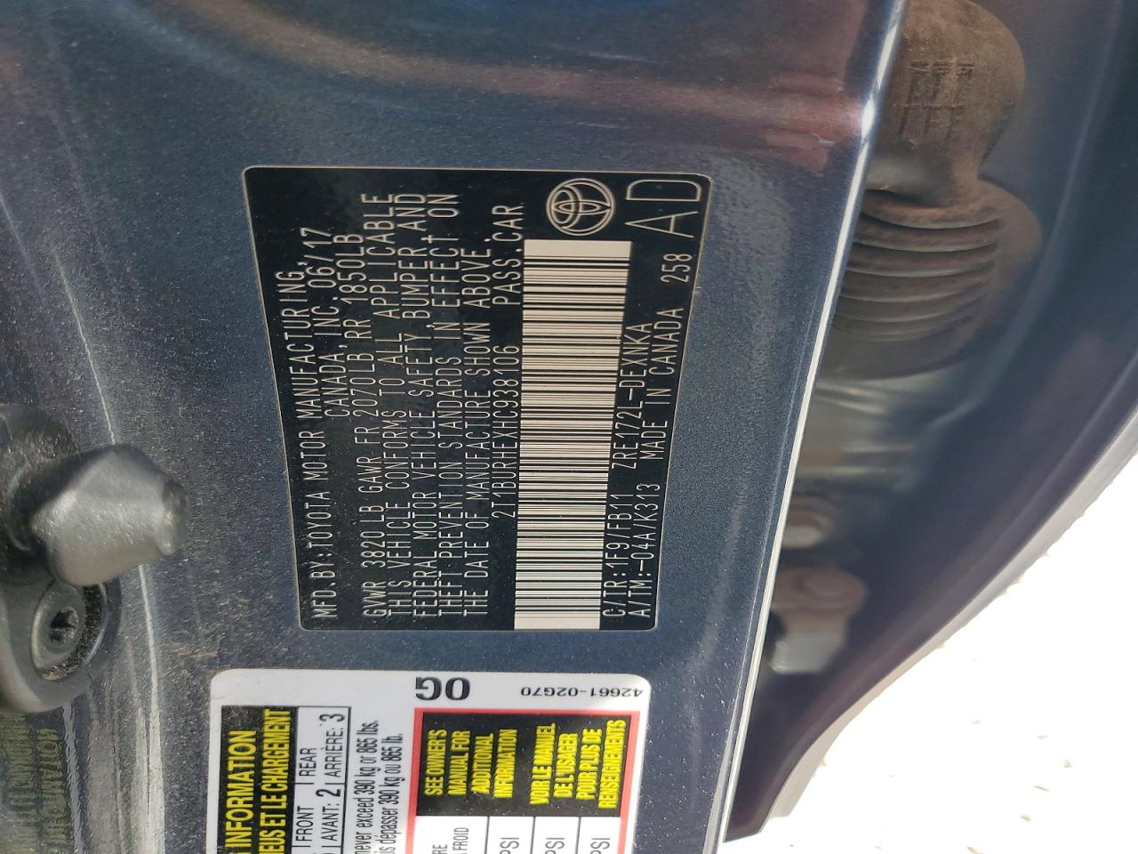 Toyota Corolla Le
