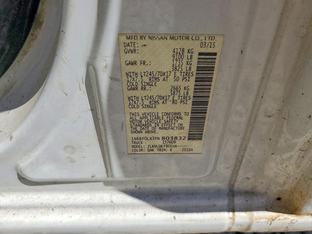 Nissan Nv 2500