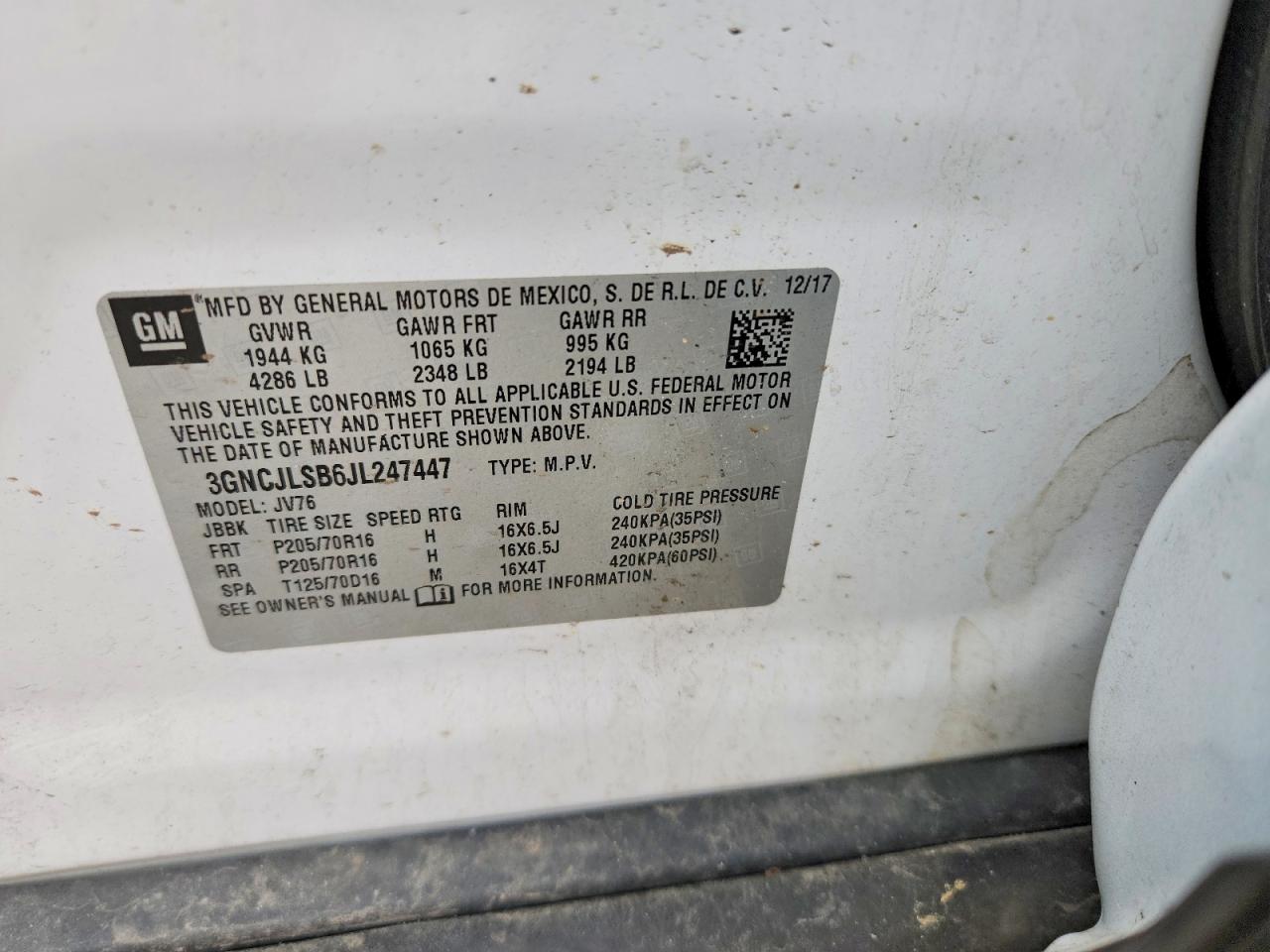 Chevrolet Trax 1lt
