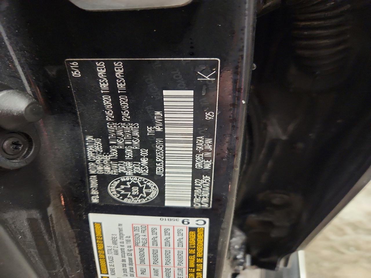 Toyota 4Runner Sr5/sr5 Premium