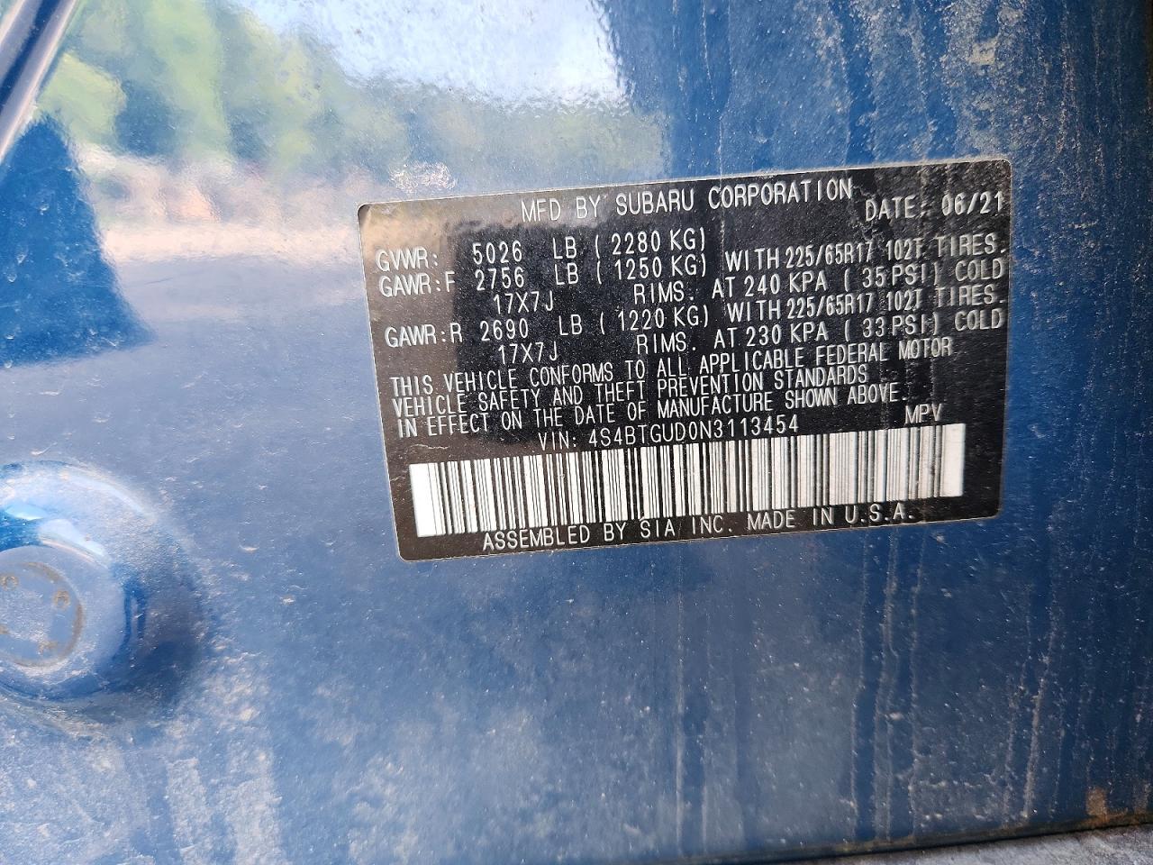 Subaru Outback Wilderness