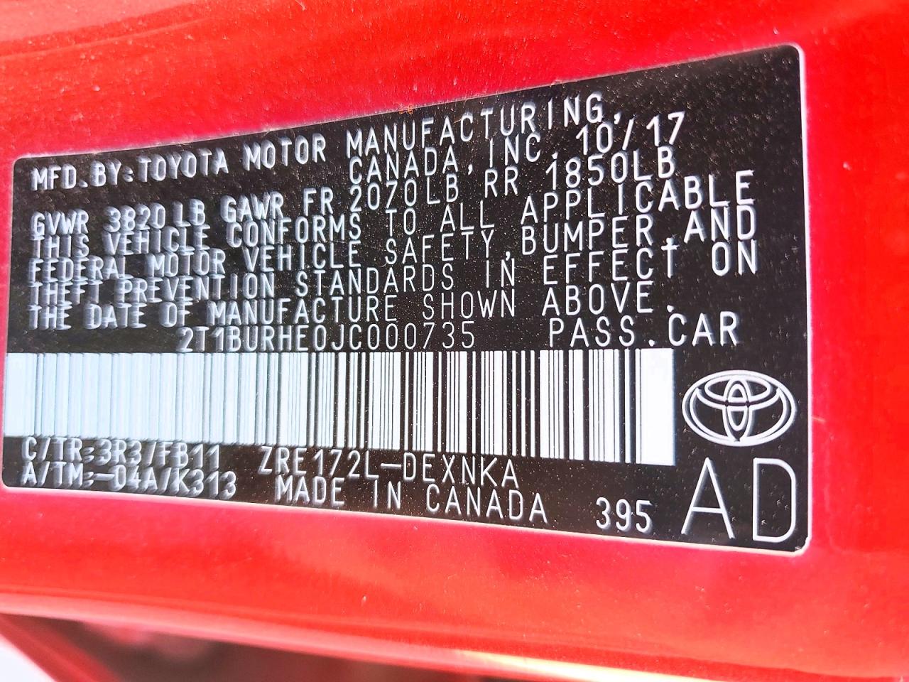 Toyota Corolla Le