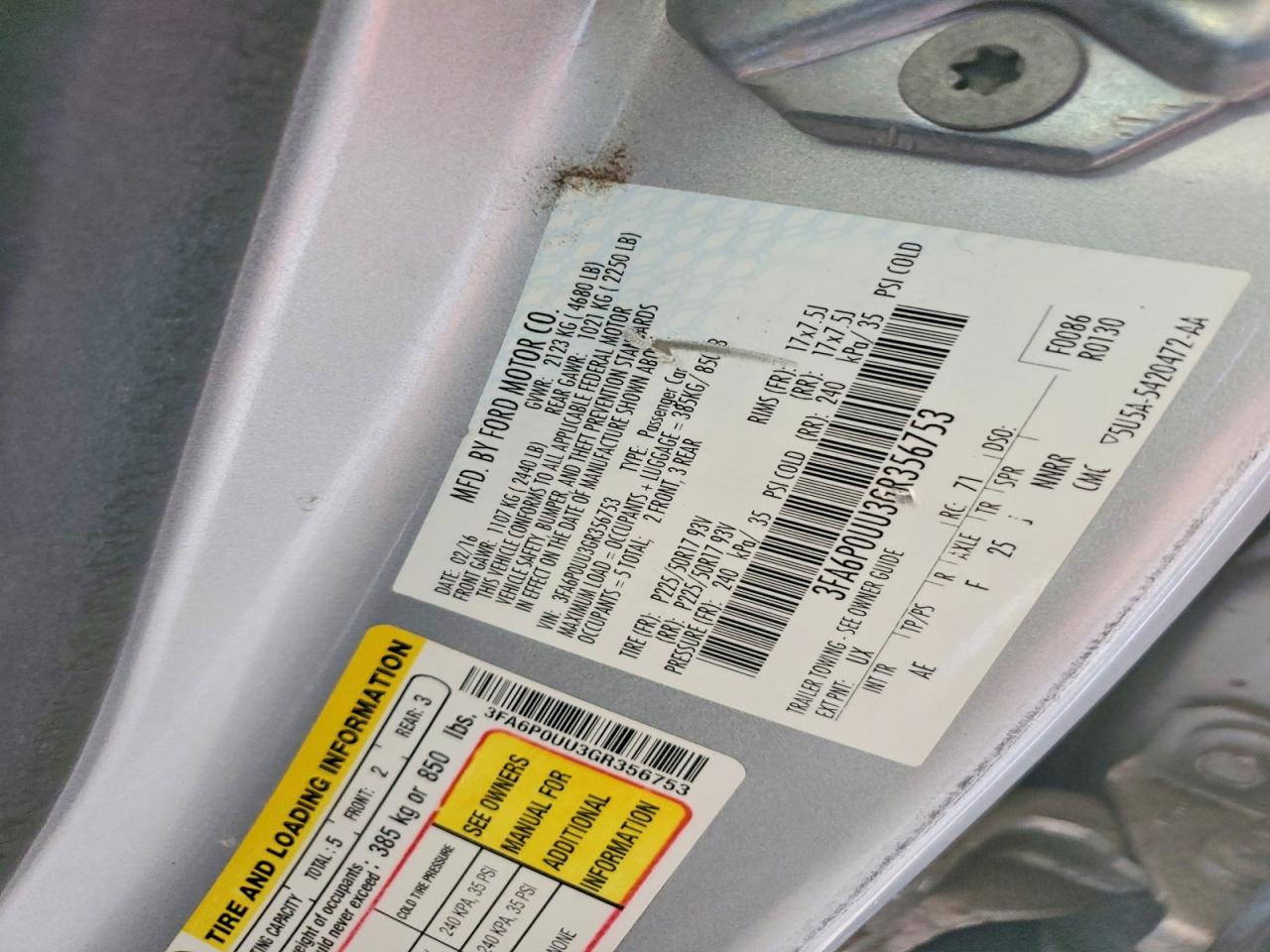 Ford Fusion S Hybrid
