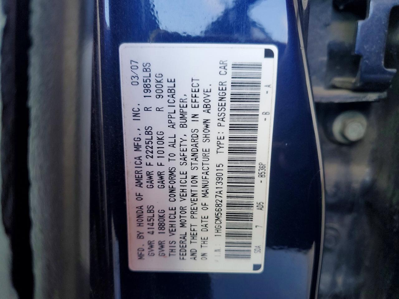 Honda Accord Ex