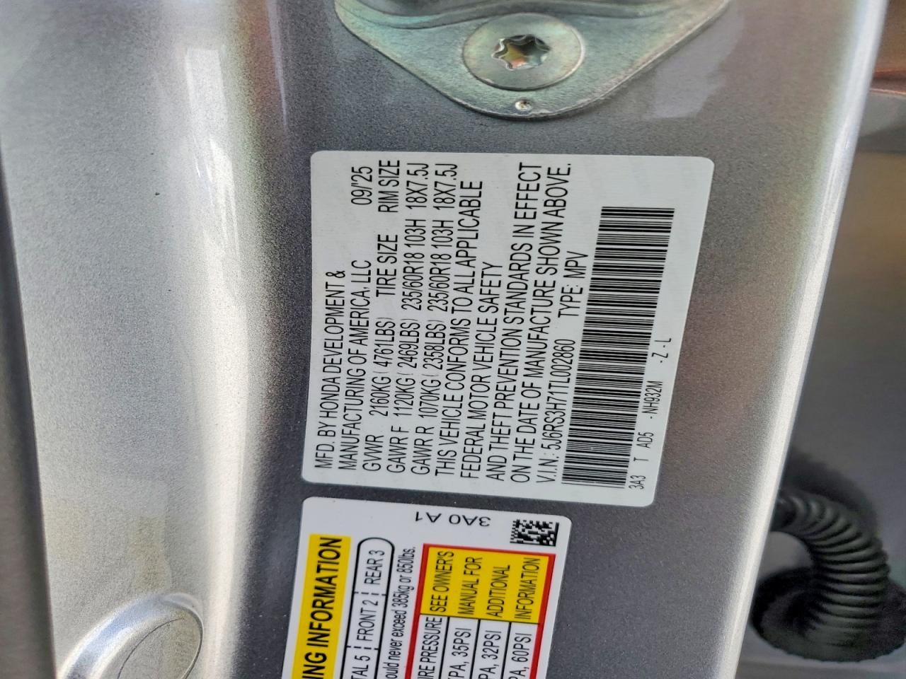 Honda Crv Exl