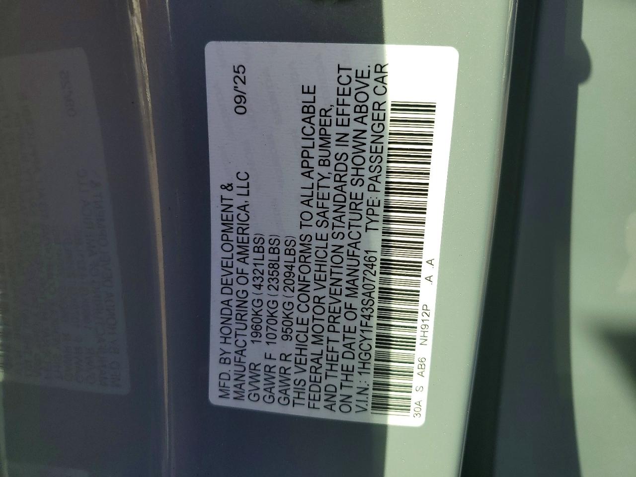Honda Accord Se