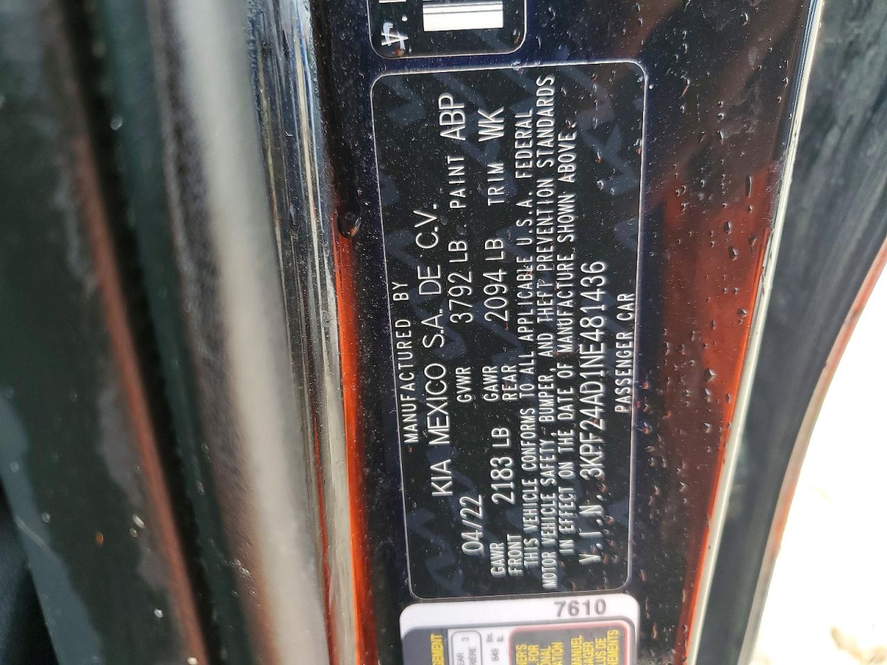 Kia Forte Lxs