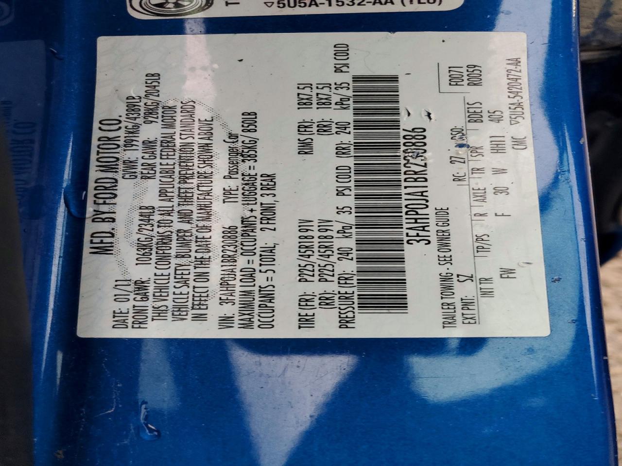 Ford Fusion Sel