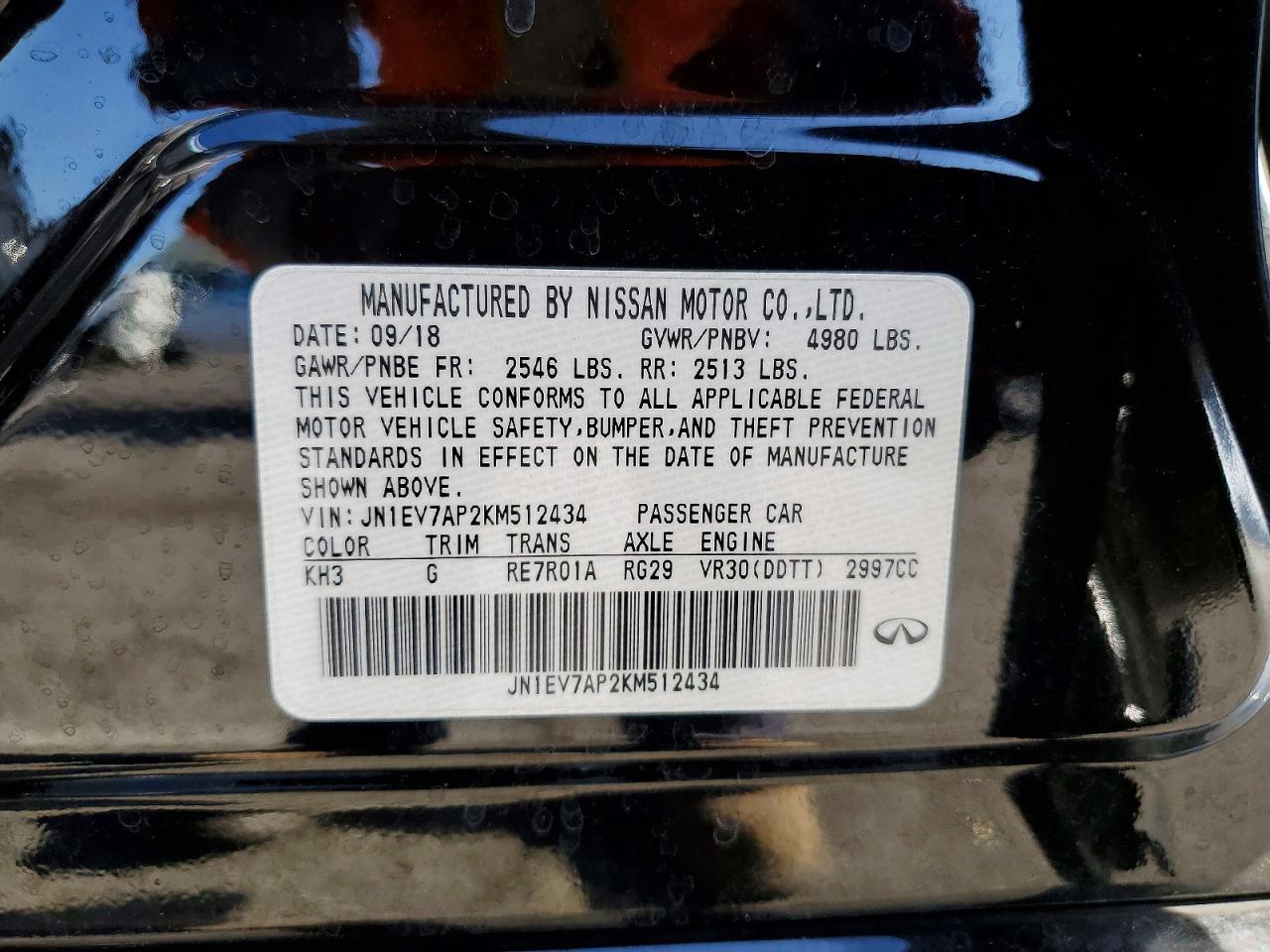 INFINITI Q50 3.0t L 3.0t Luxe