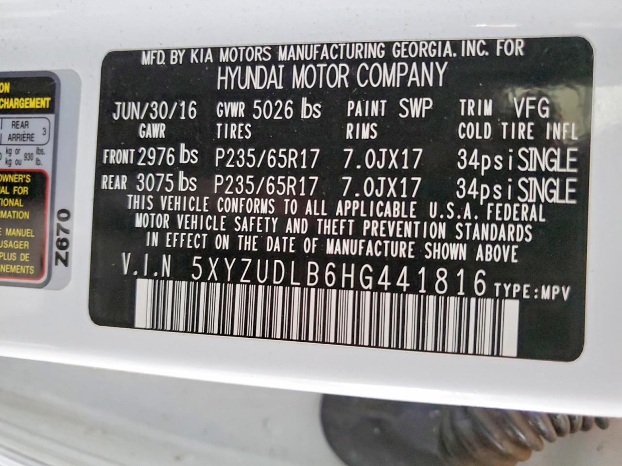 Hyundai SANTA FE 2.4l