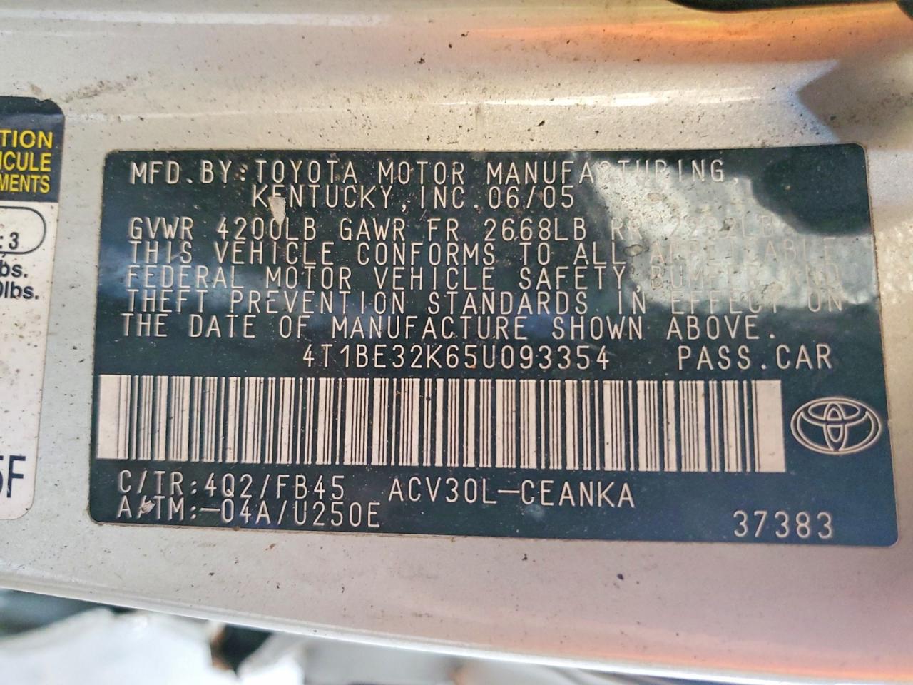 Toyota Camry Le