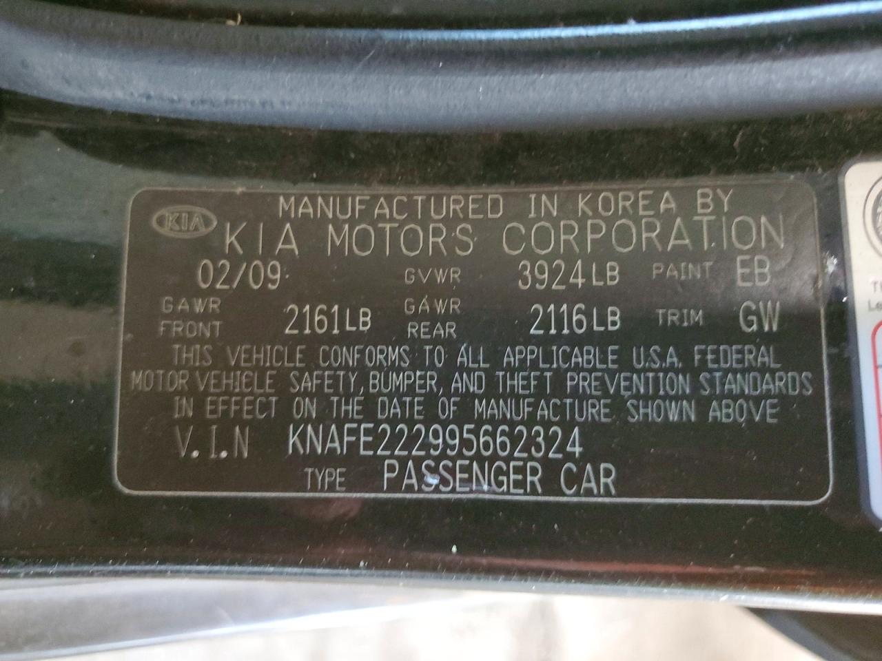 Kia Spectra Lx