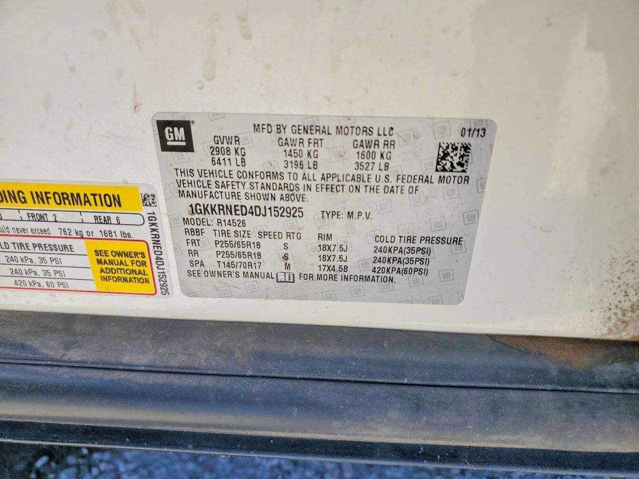 GMC Acadia Sle