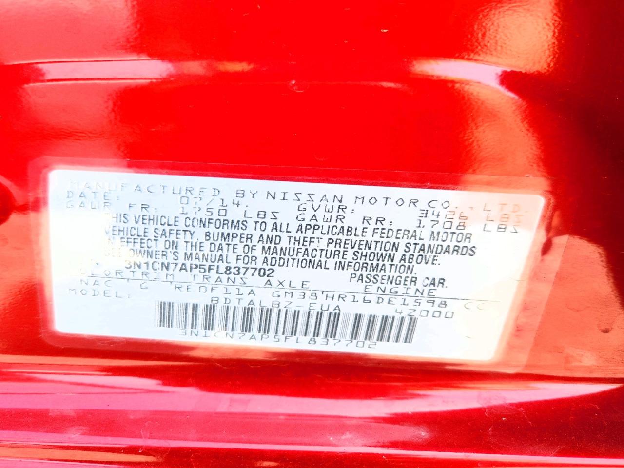 Nissan Versa 1.6 Sv