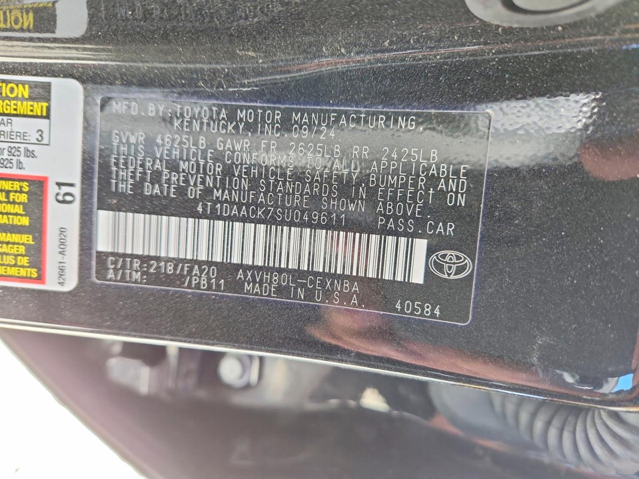 Toyota Camry Le