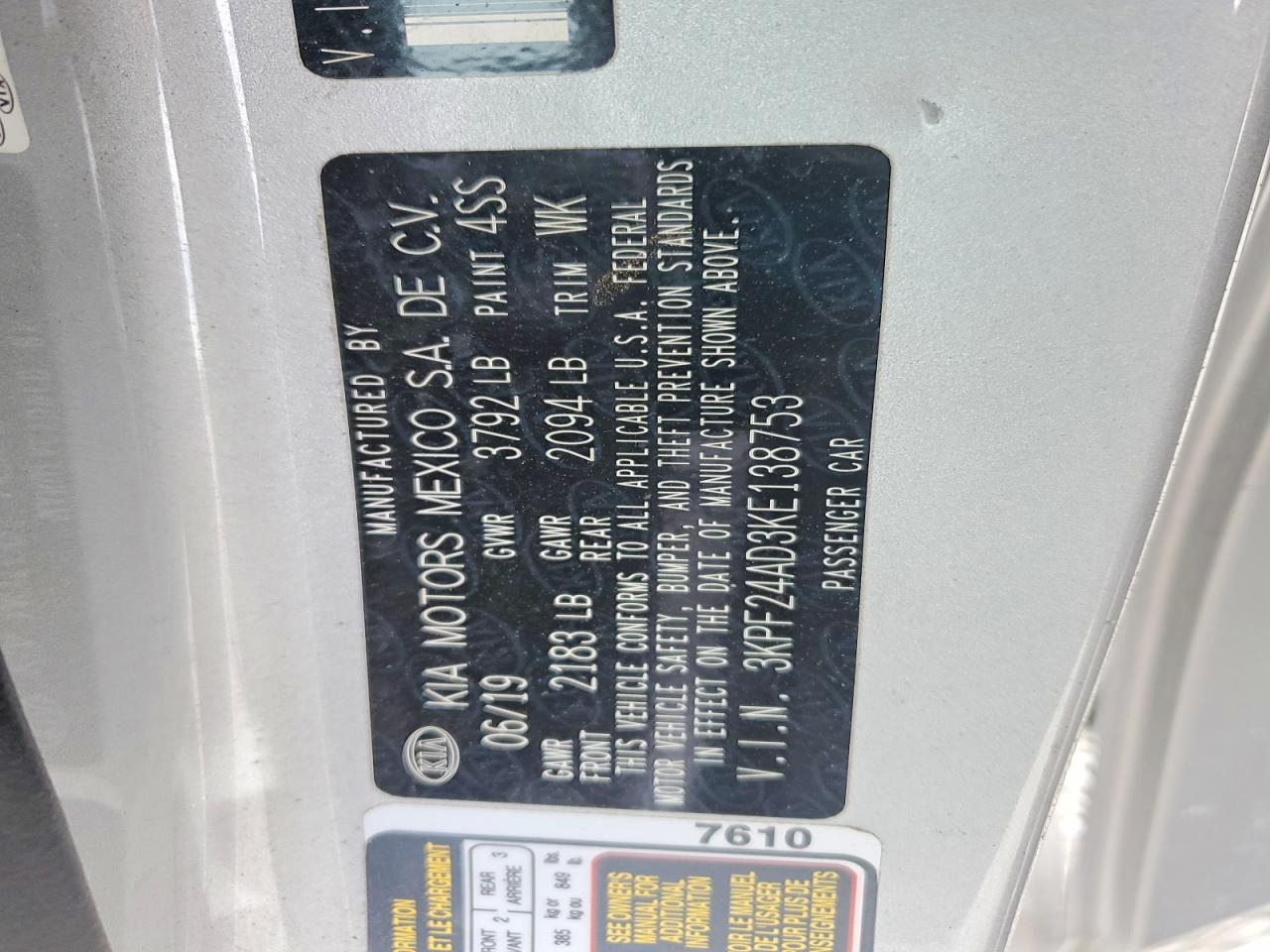 Kia Forte Lxs