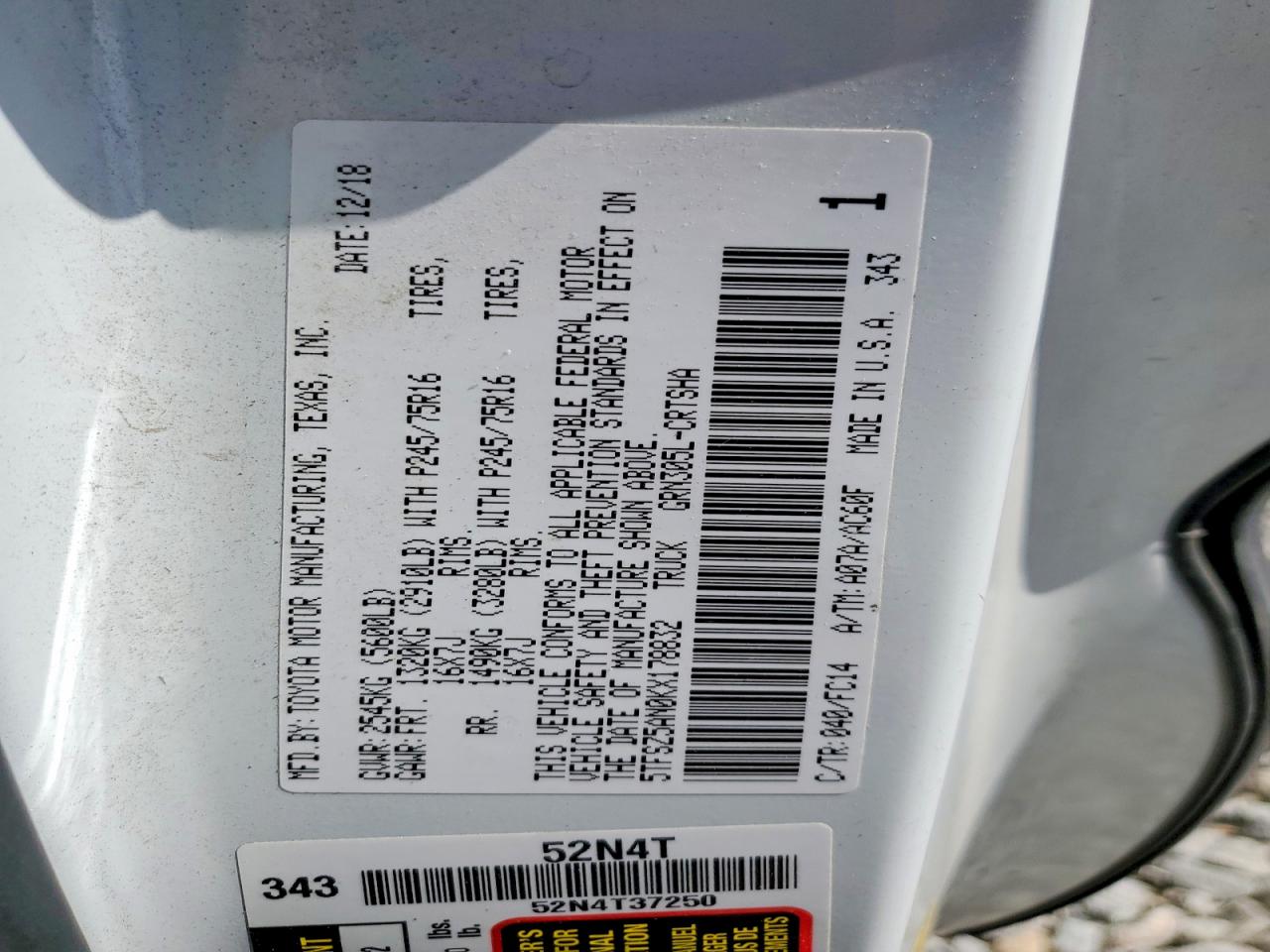 Toyota Tacoma Sr5 V6