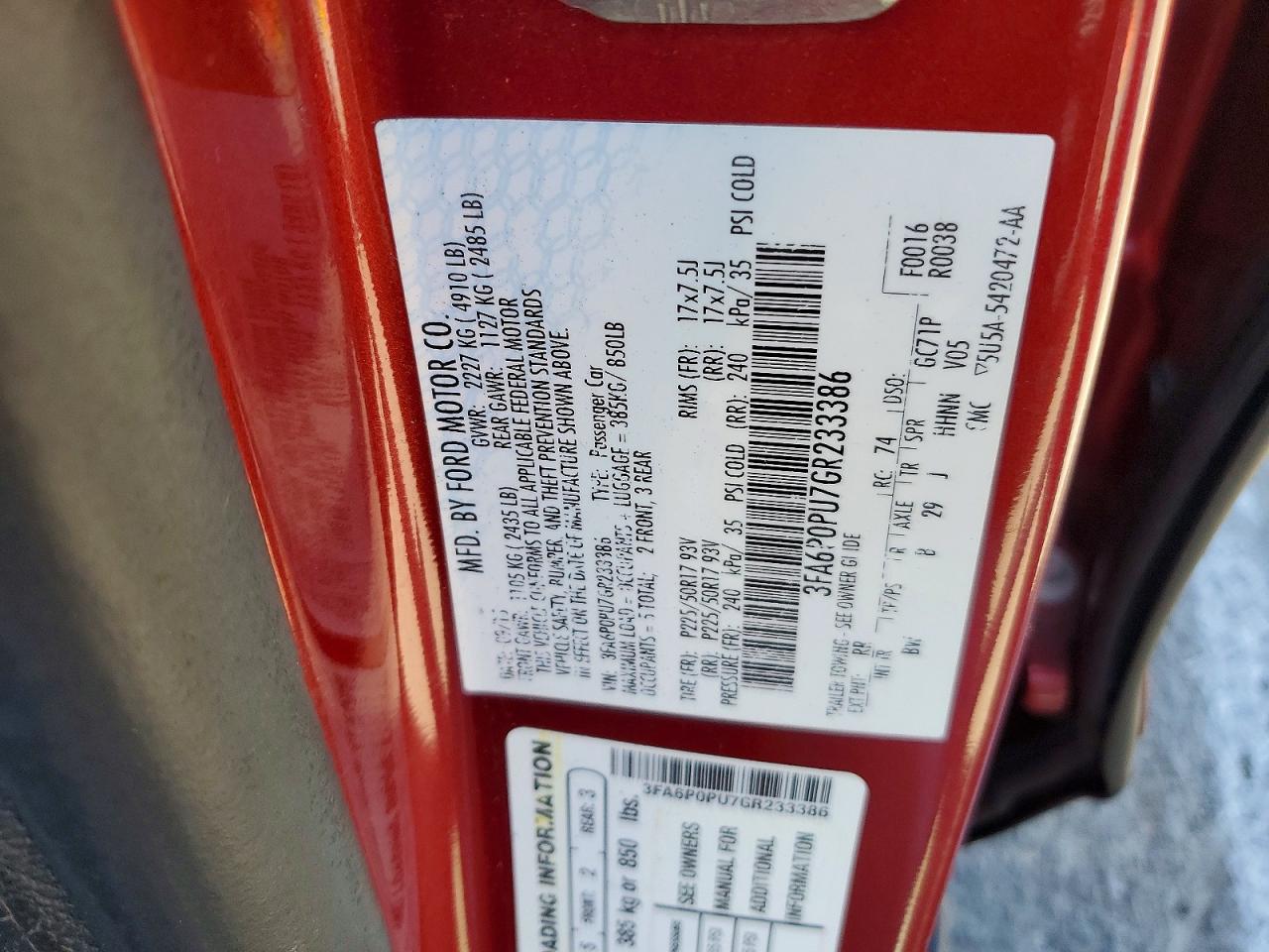 Ford Fusion Se Phev