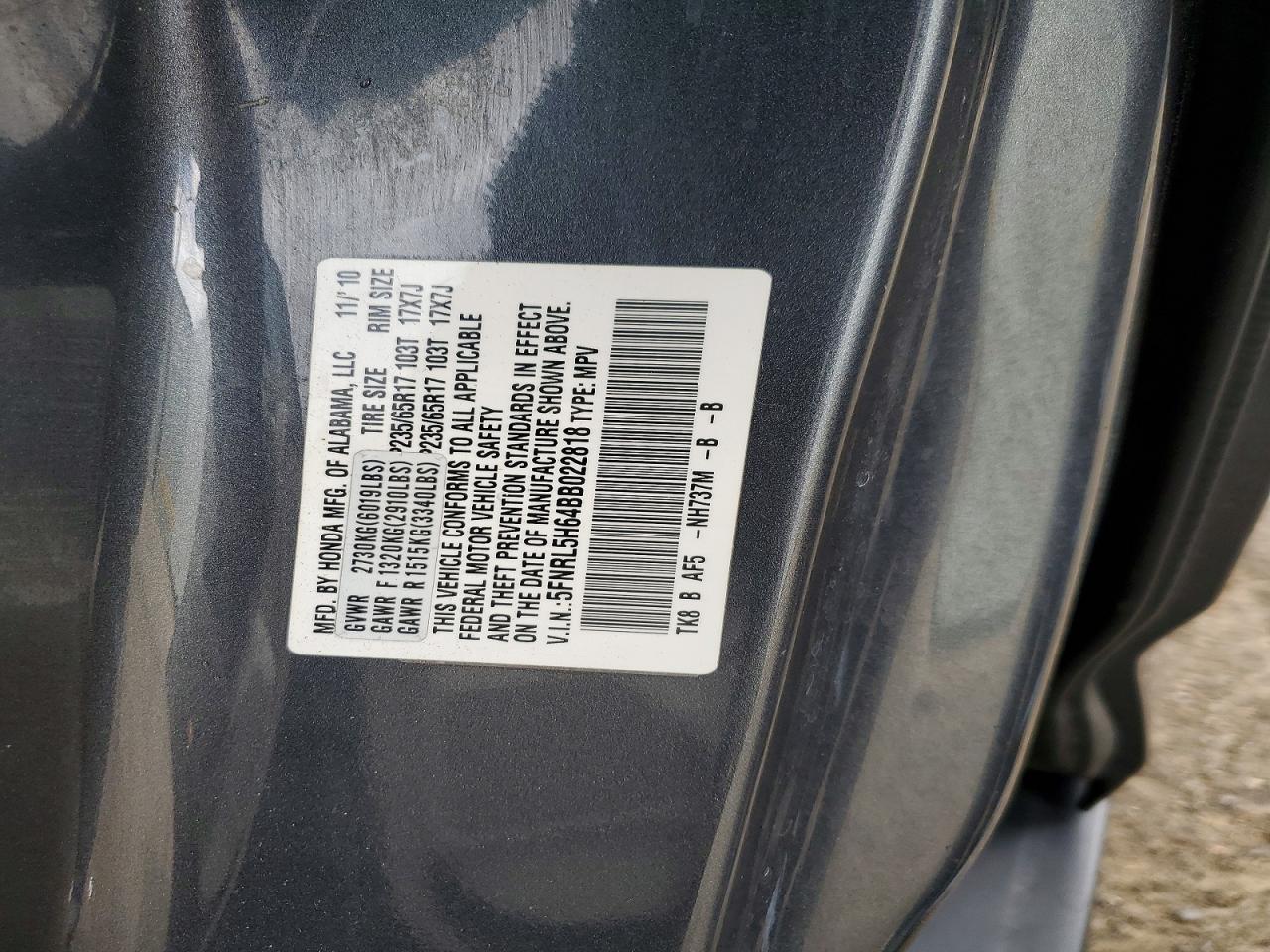 Honda Odyssey Exl
