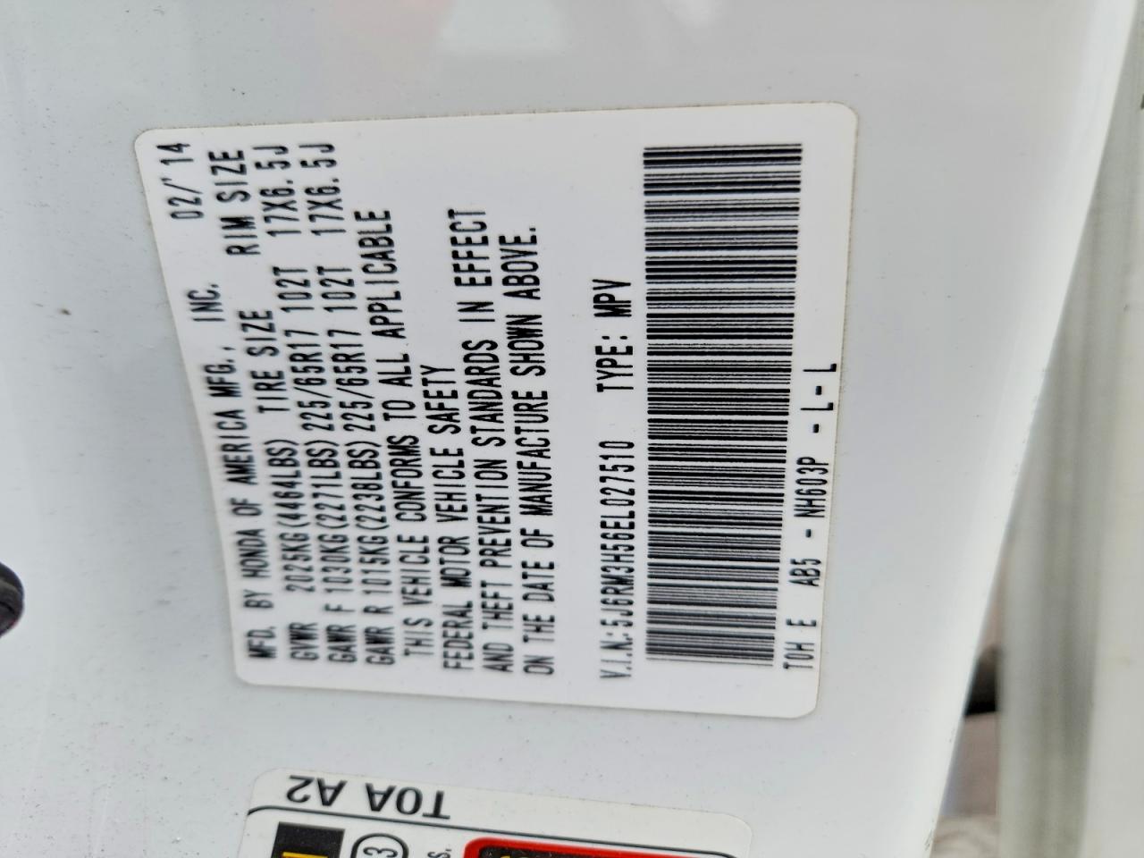 Honda Crv Ex