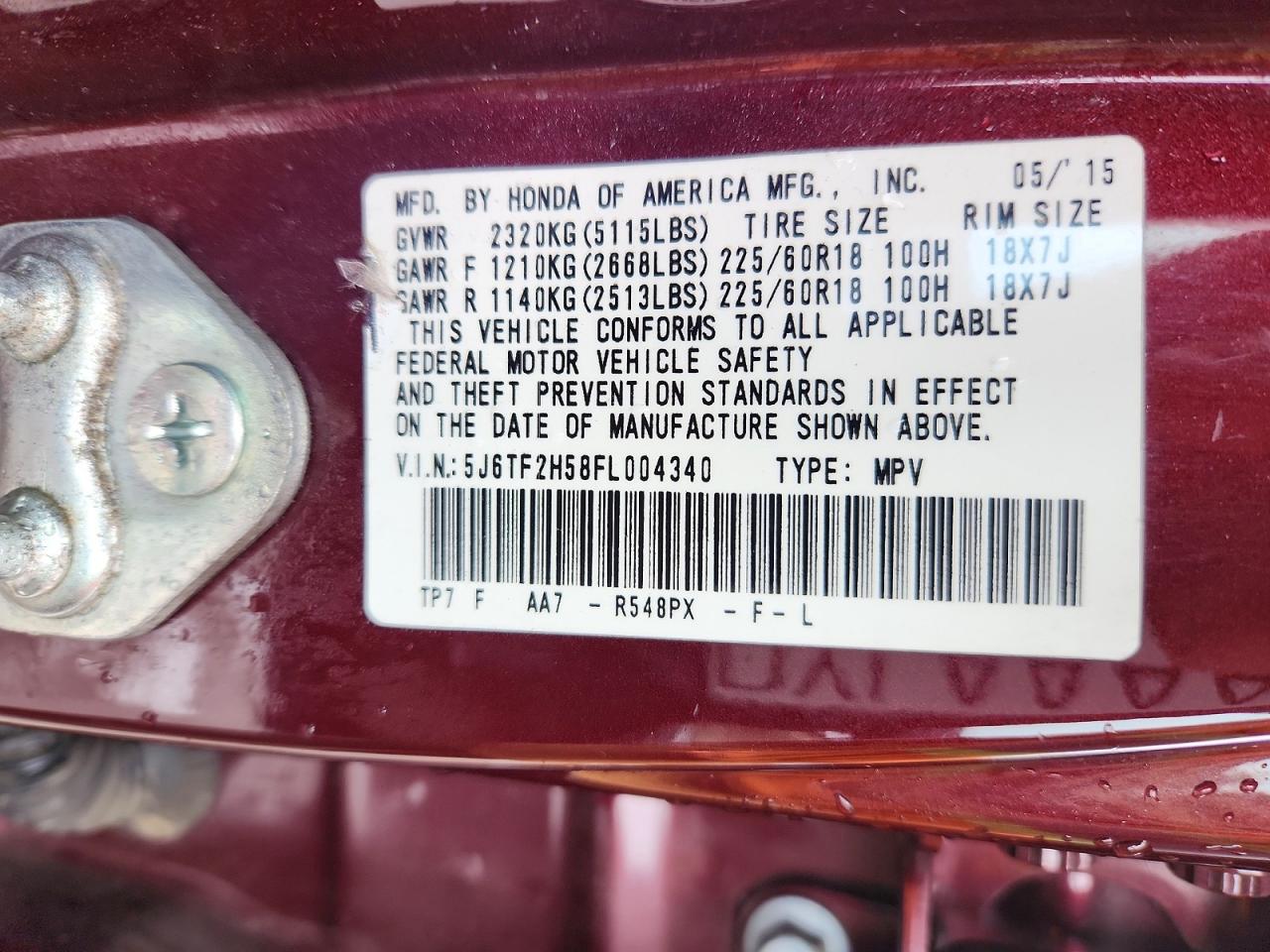 Honda Crosstour Exl