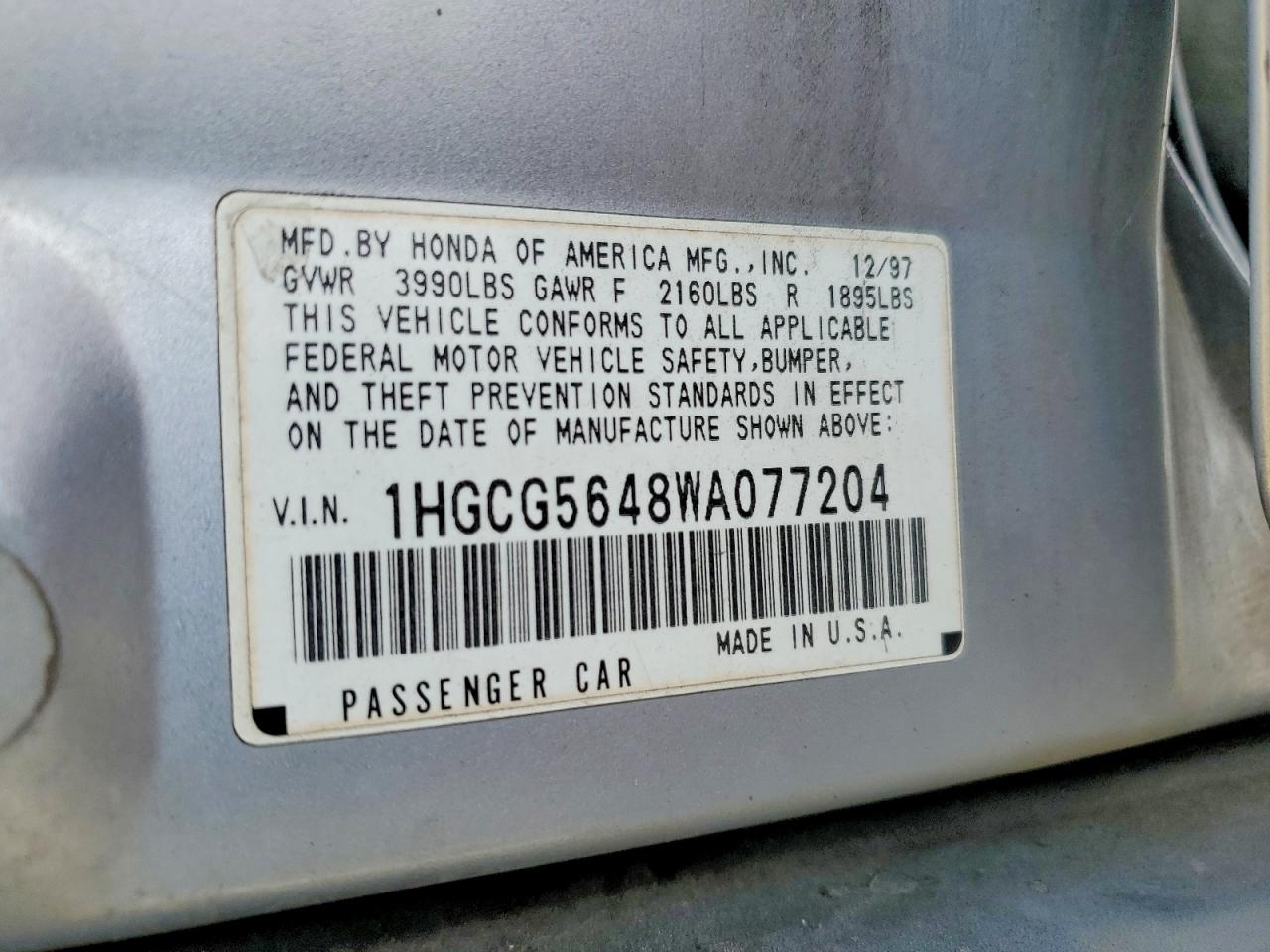 Honda Accord Lx