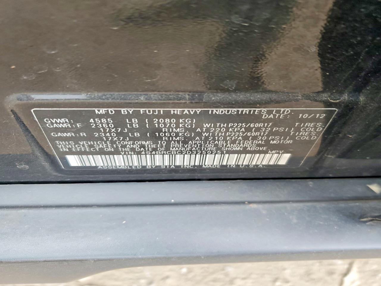 Subaru Outback 2.5i Premium