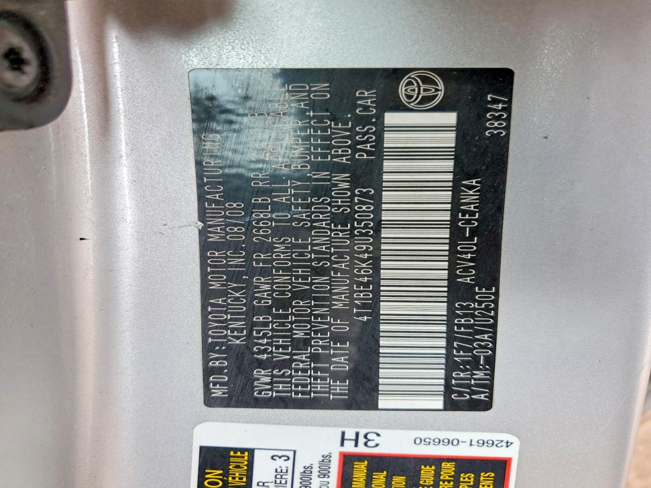 Toyota Camry Le
