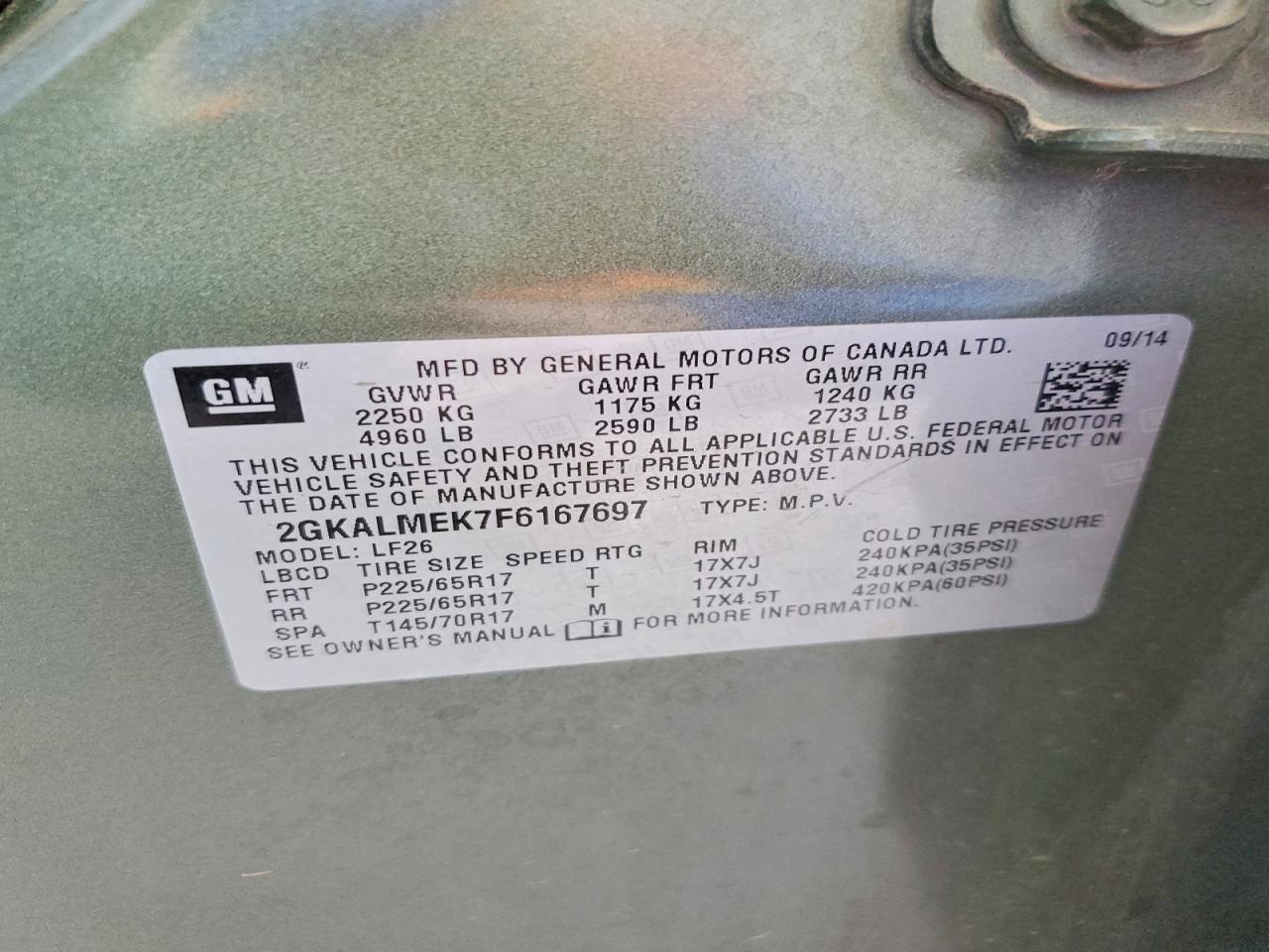 GMC Terrain Sle