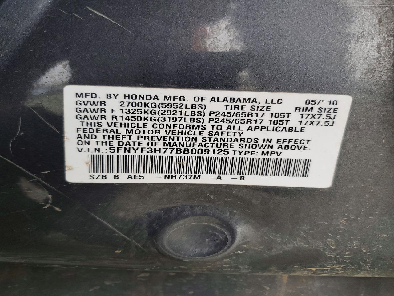 Honda Pilot Exln