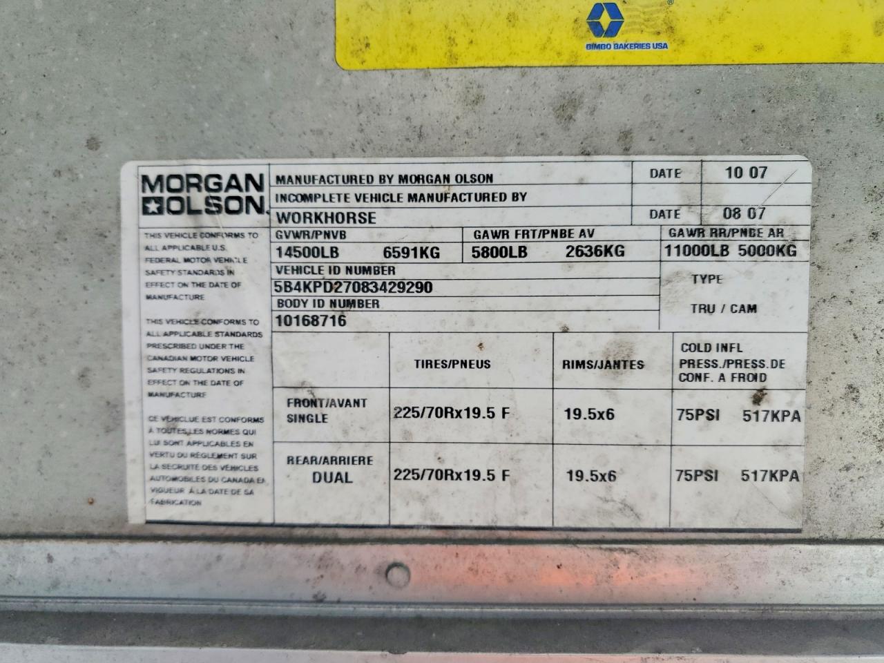Workhorse Commercial Chassis W42