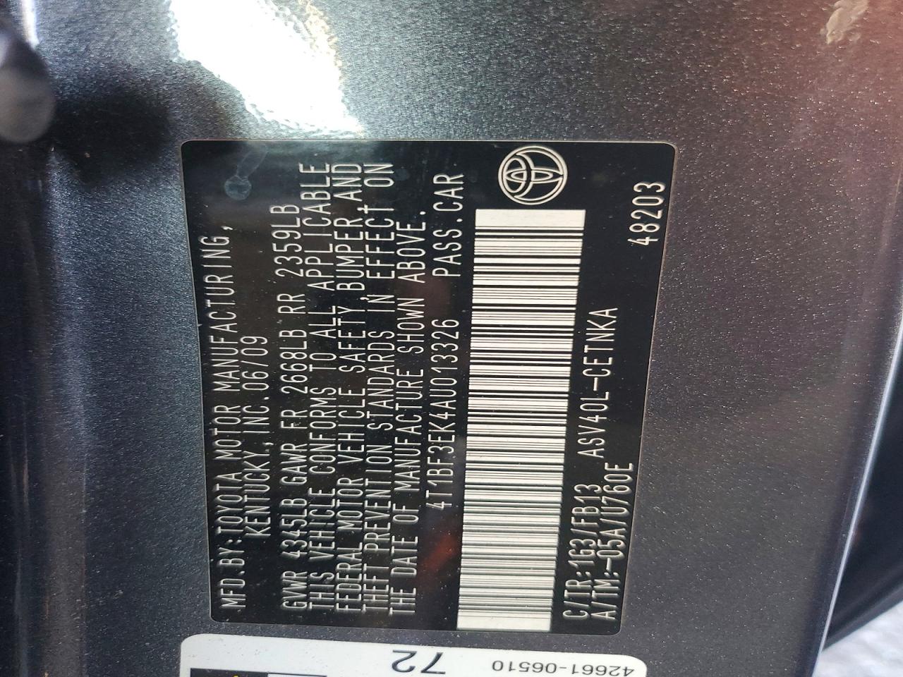 Toyota Camry Le