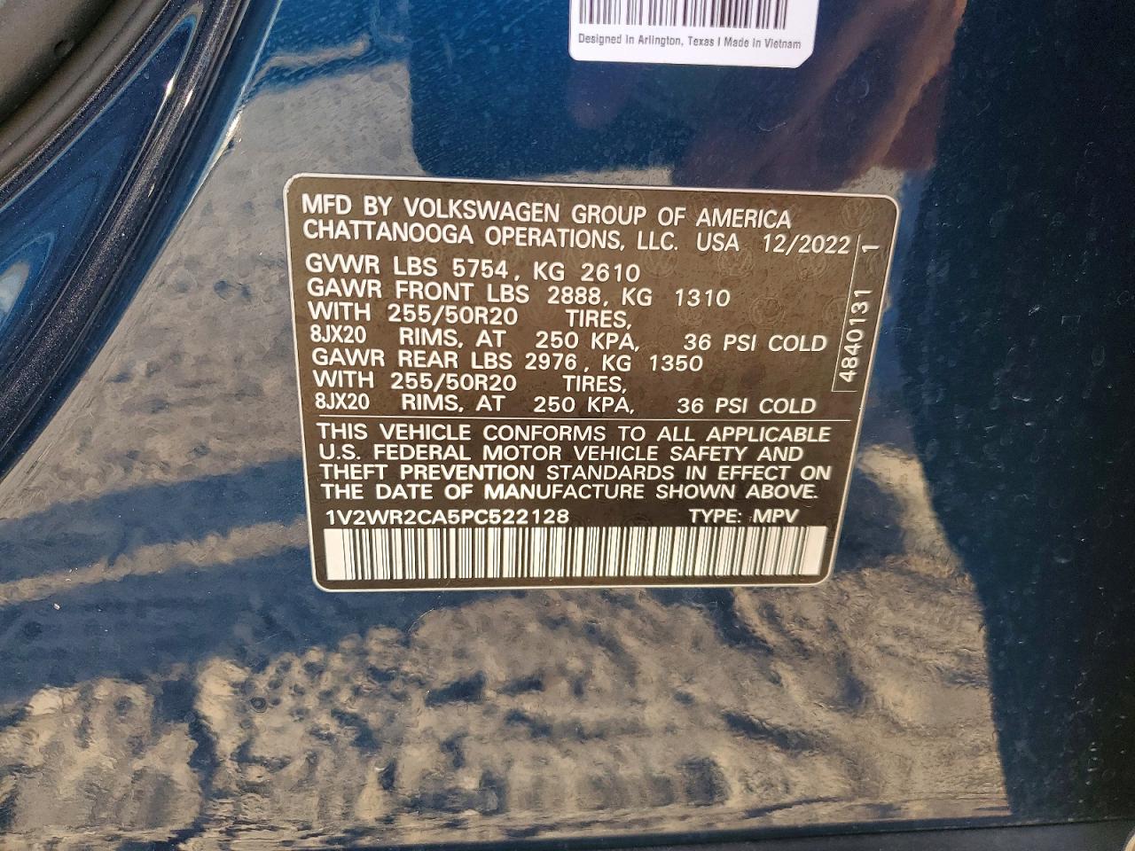 Volkswagen Atlas Se