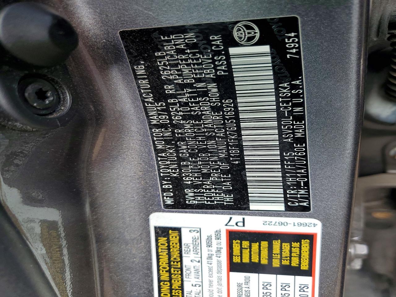 Toyota Camry Se
