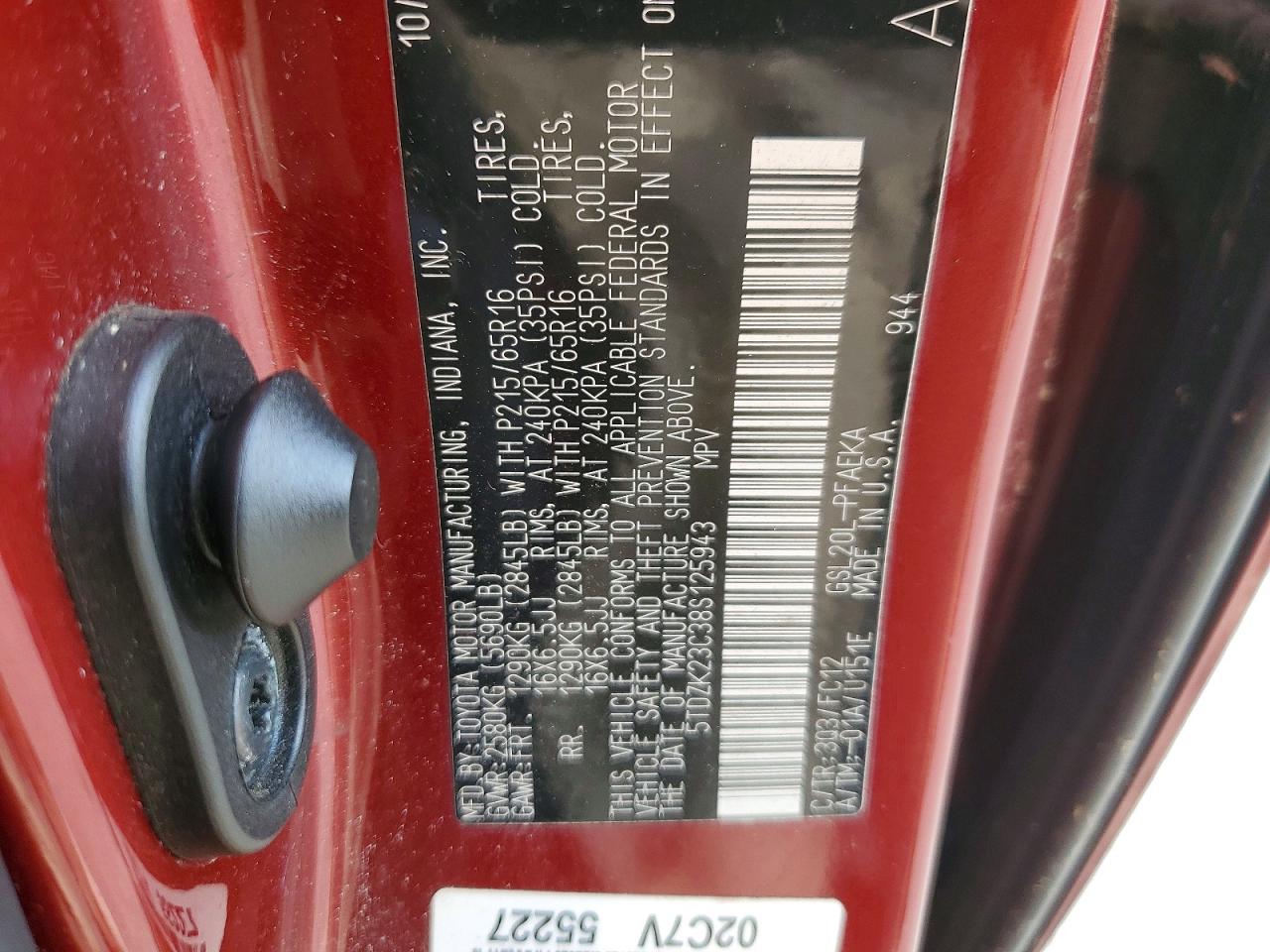 Toyota Sienna Le 7-passenger