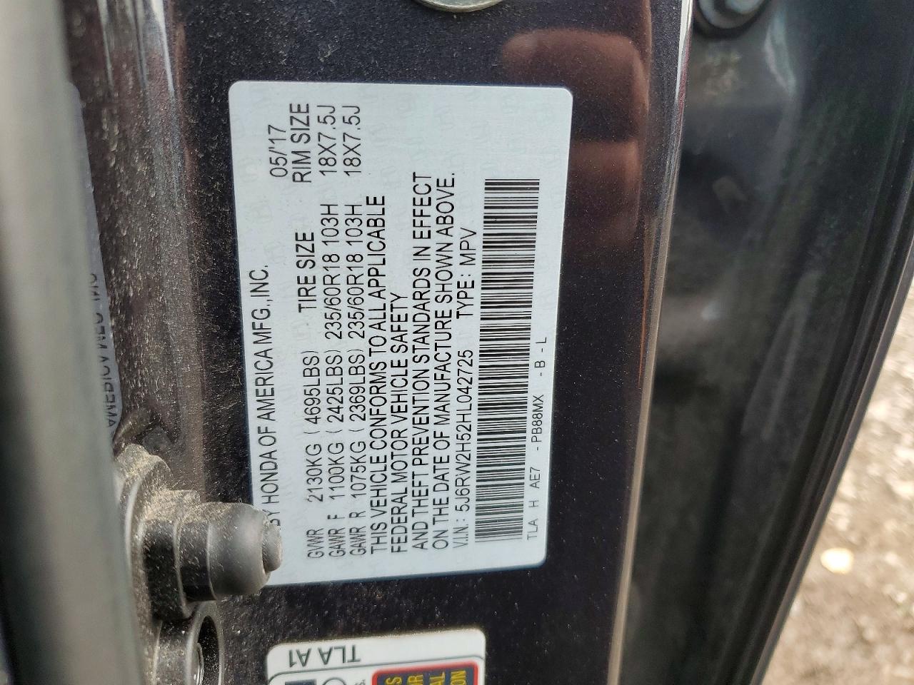 Honda Crv Ex