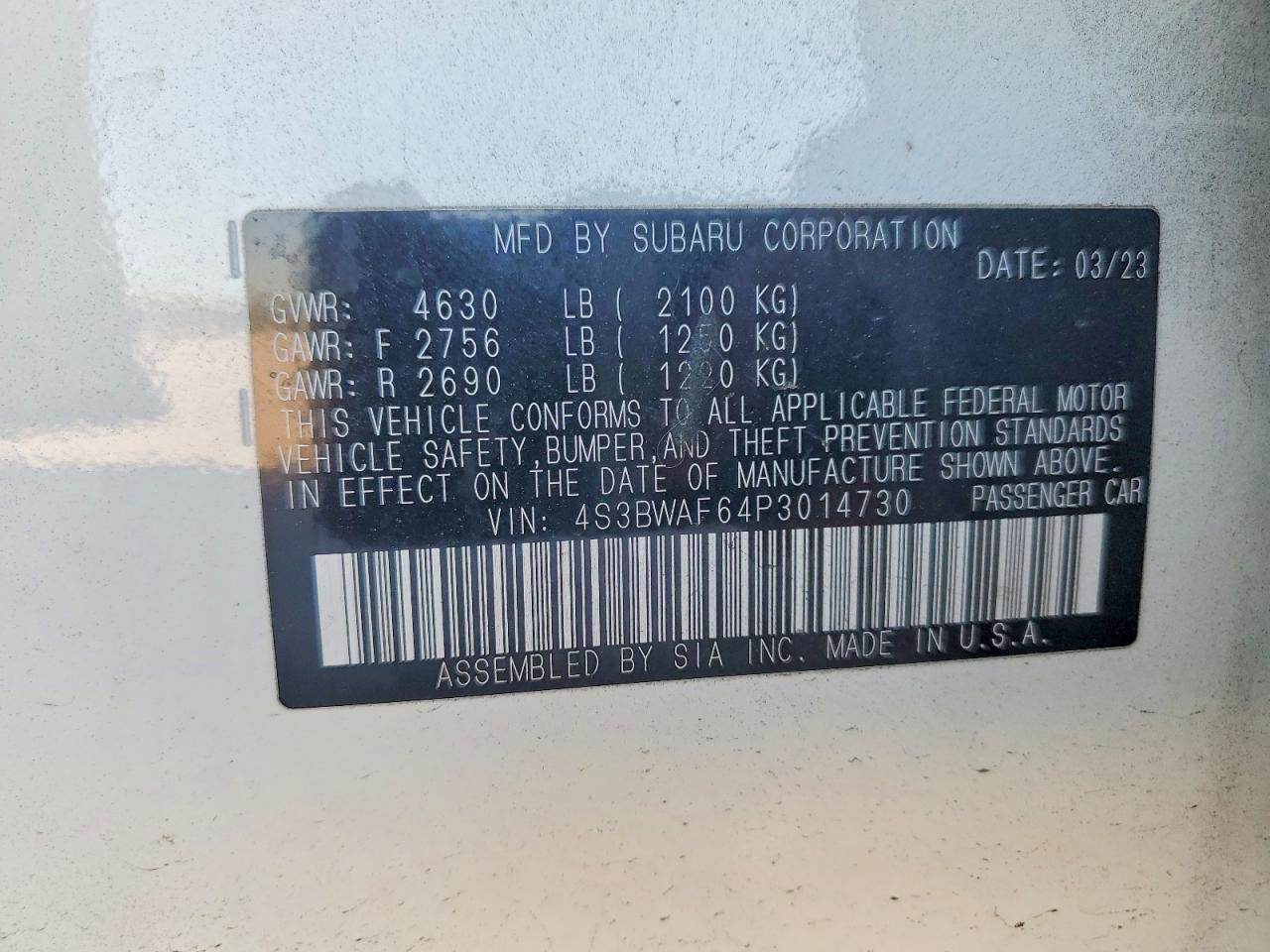 Subaru Legacy Premium