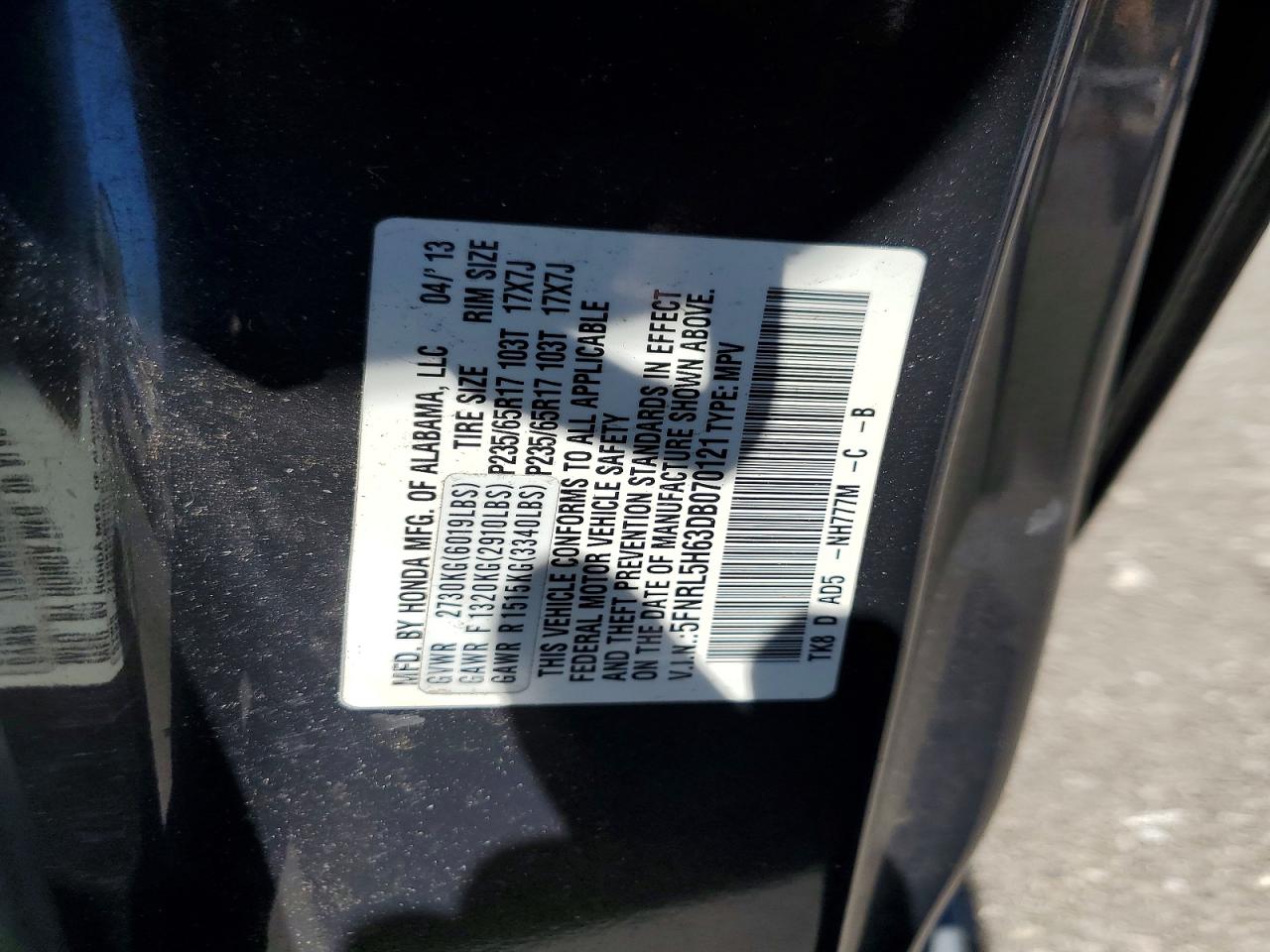 Honda Odyssey Exl