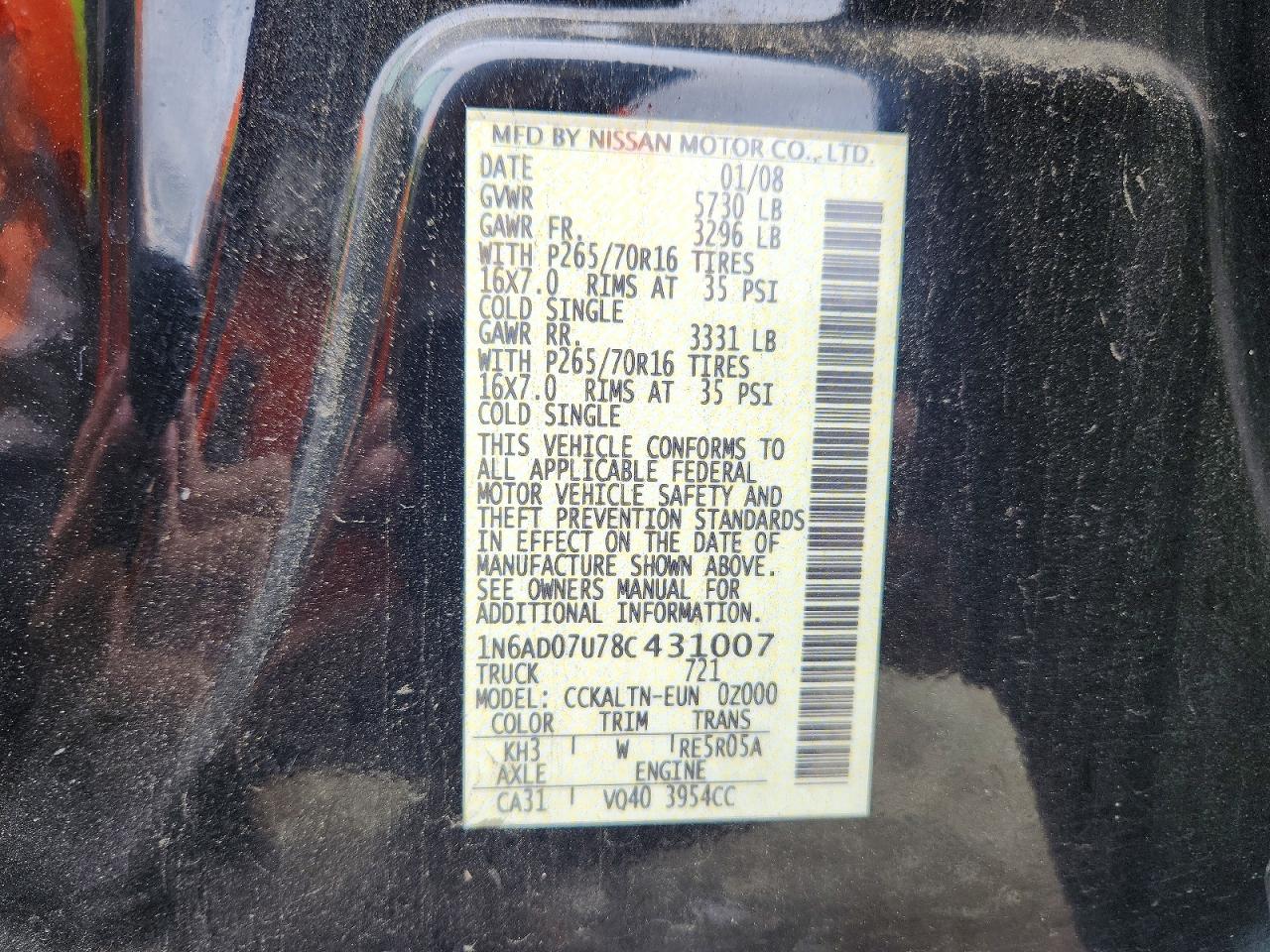 Nissan Frontier Se V6