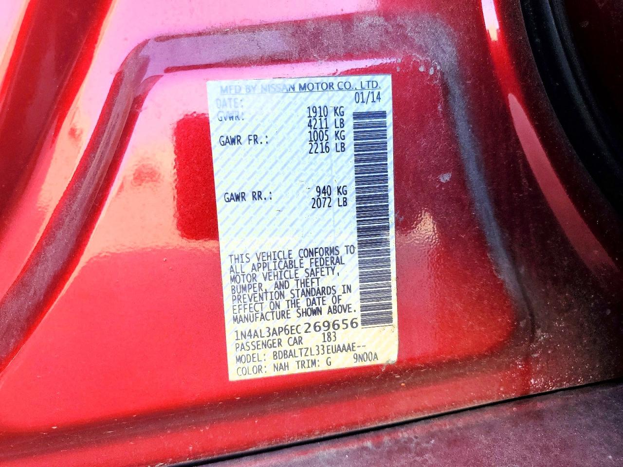 Nissan Altima 2.5 Sv