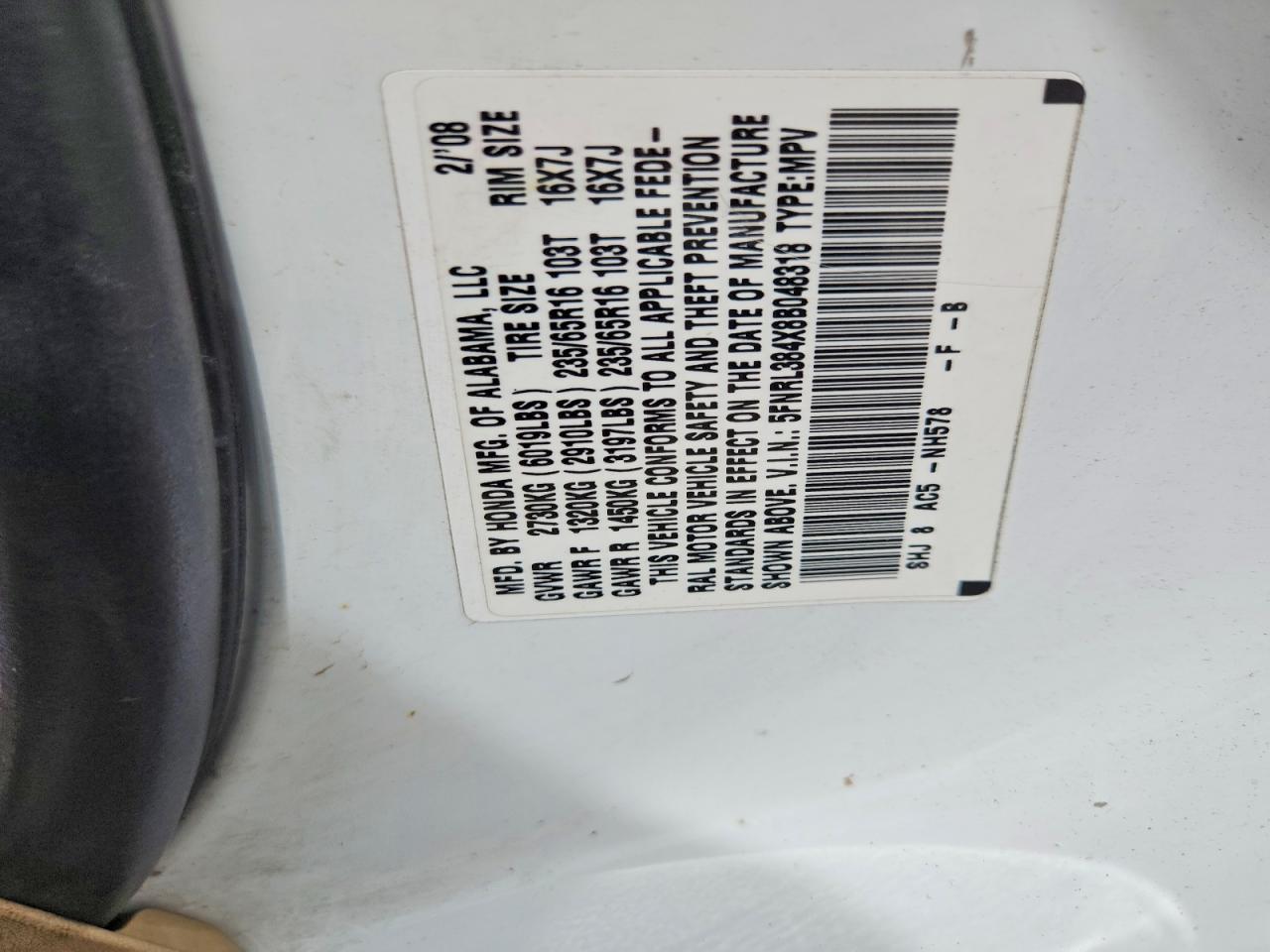 Honda Odyssey Ex