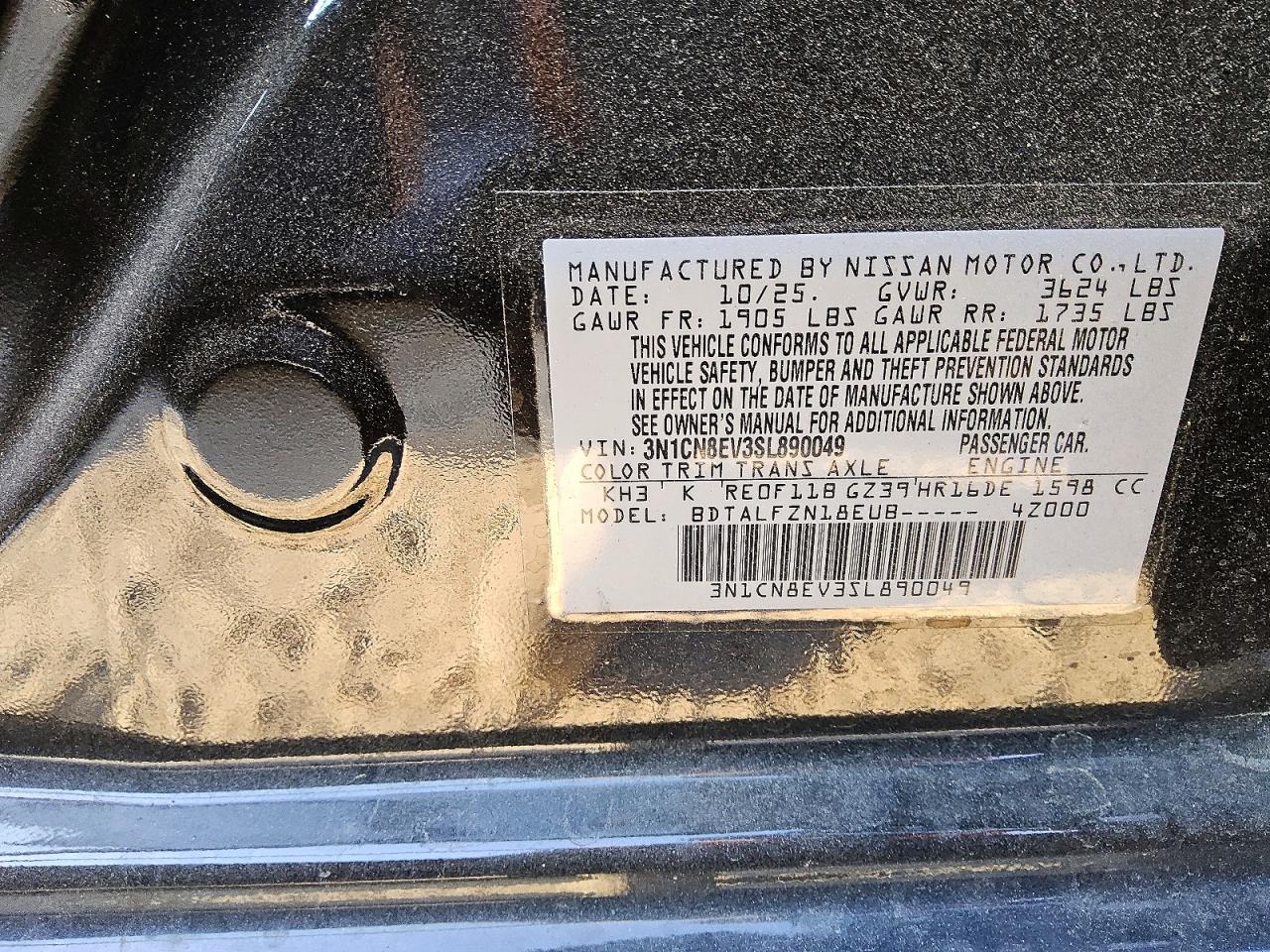 Nissan Versa Sv