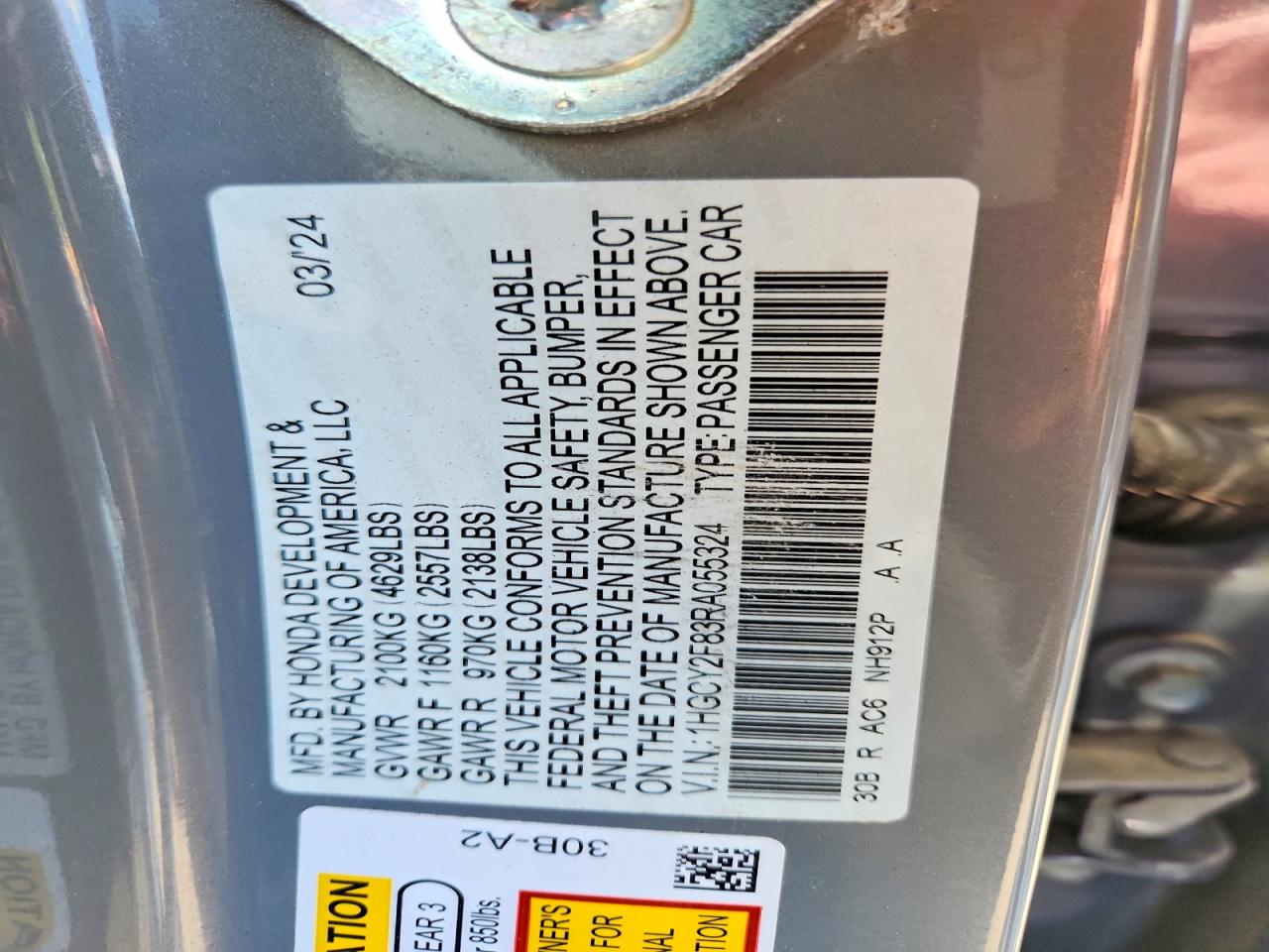 Honda Accord Touring Hybrid